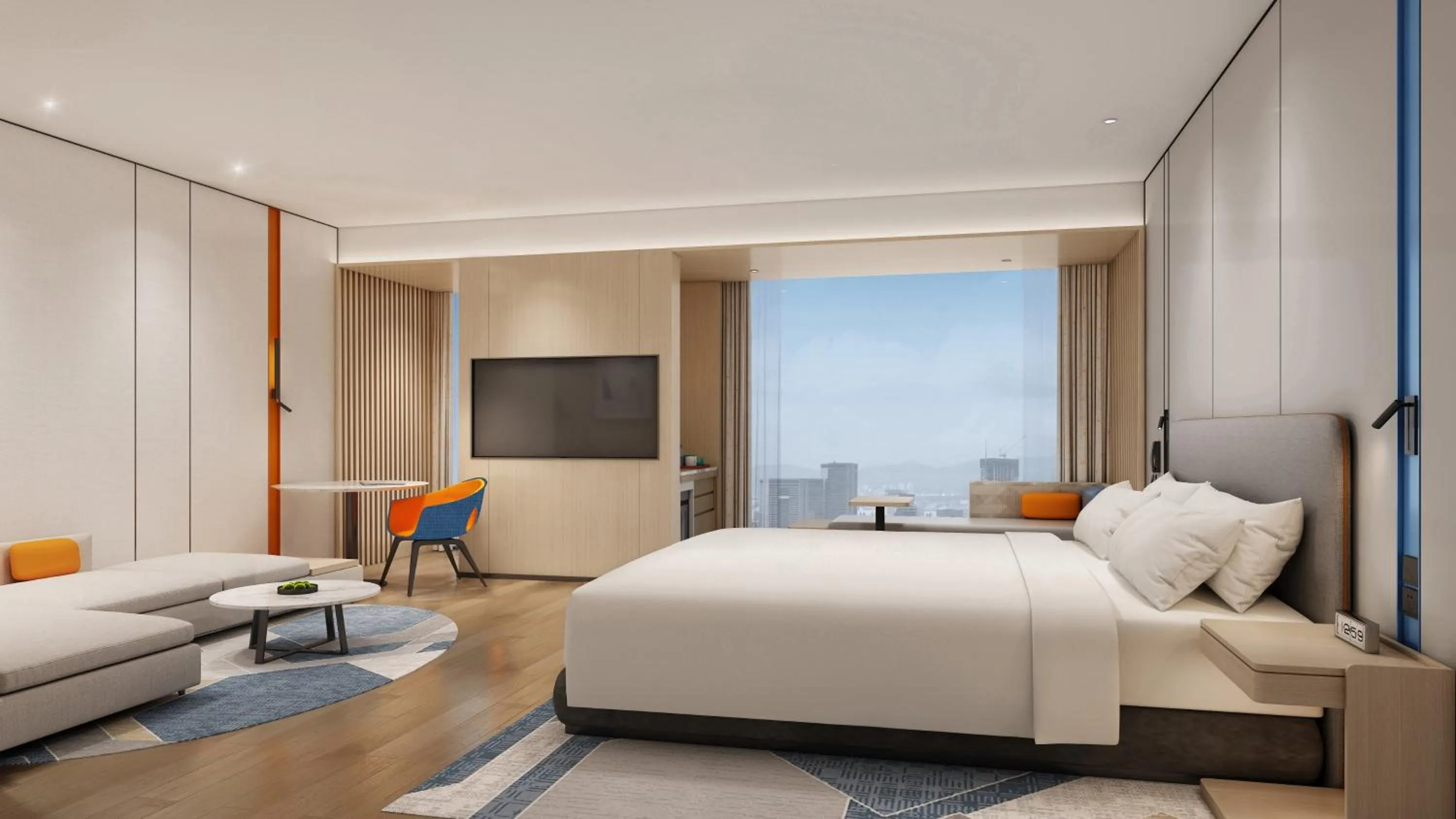 Bedroom in Holiday Inn Express Guiyang Airport, an IHG Hotel