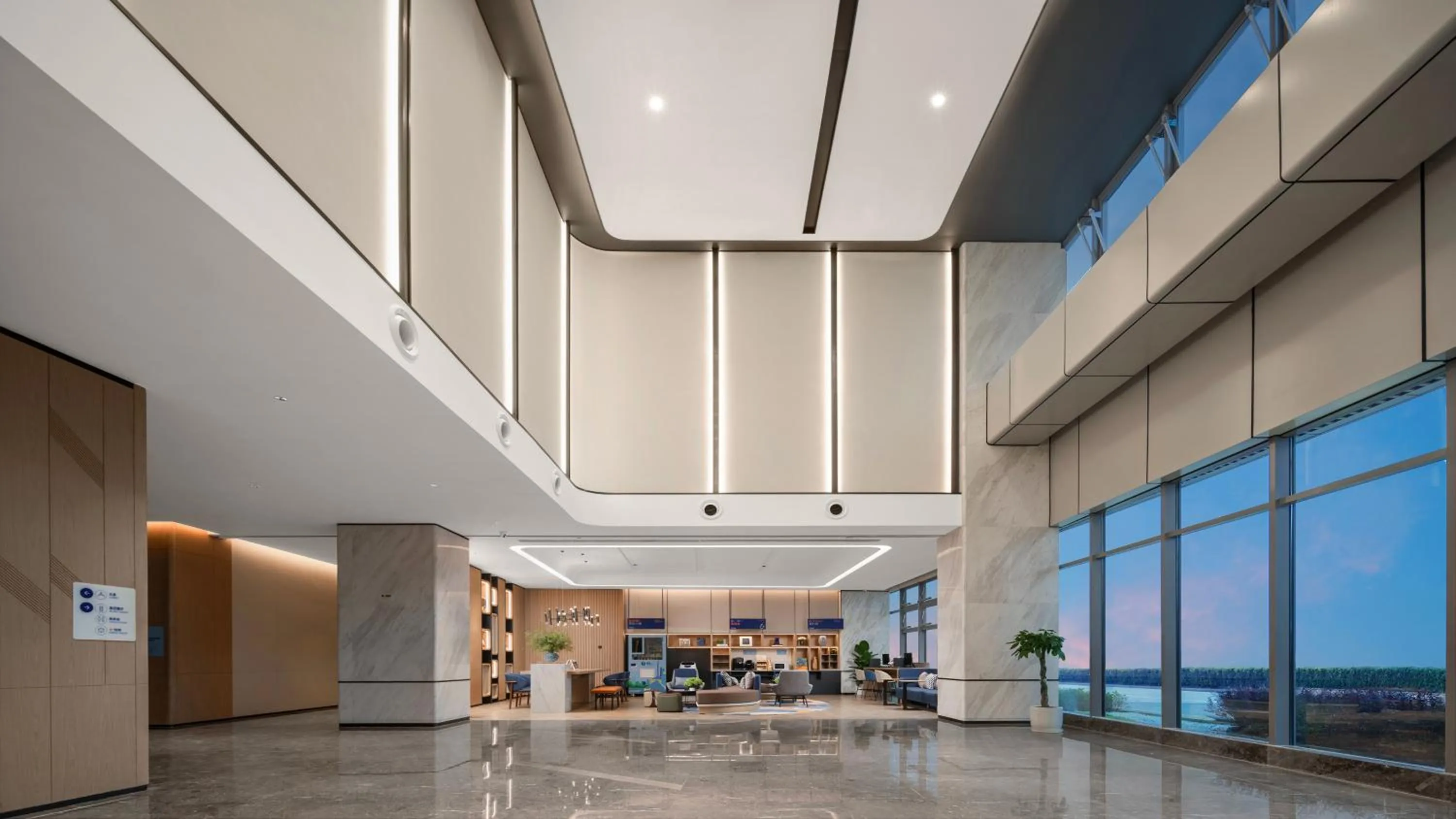 Lobby or reception in Holiday Inn Express Guiyang Airport, an IHG Hotel