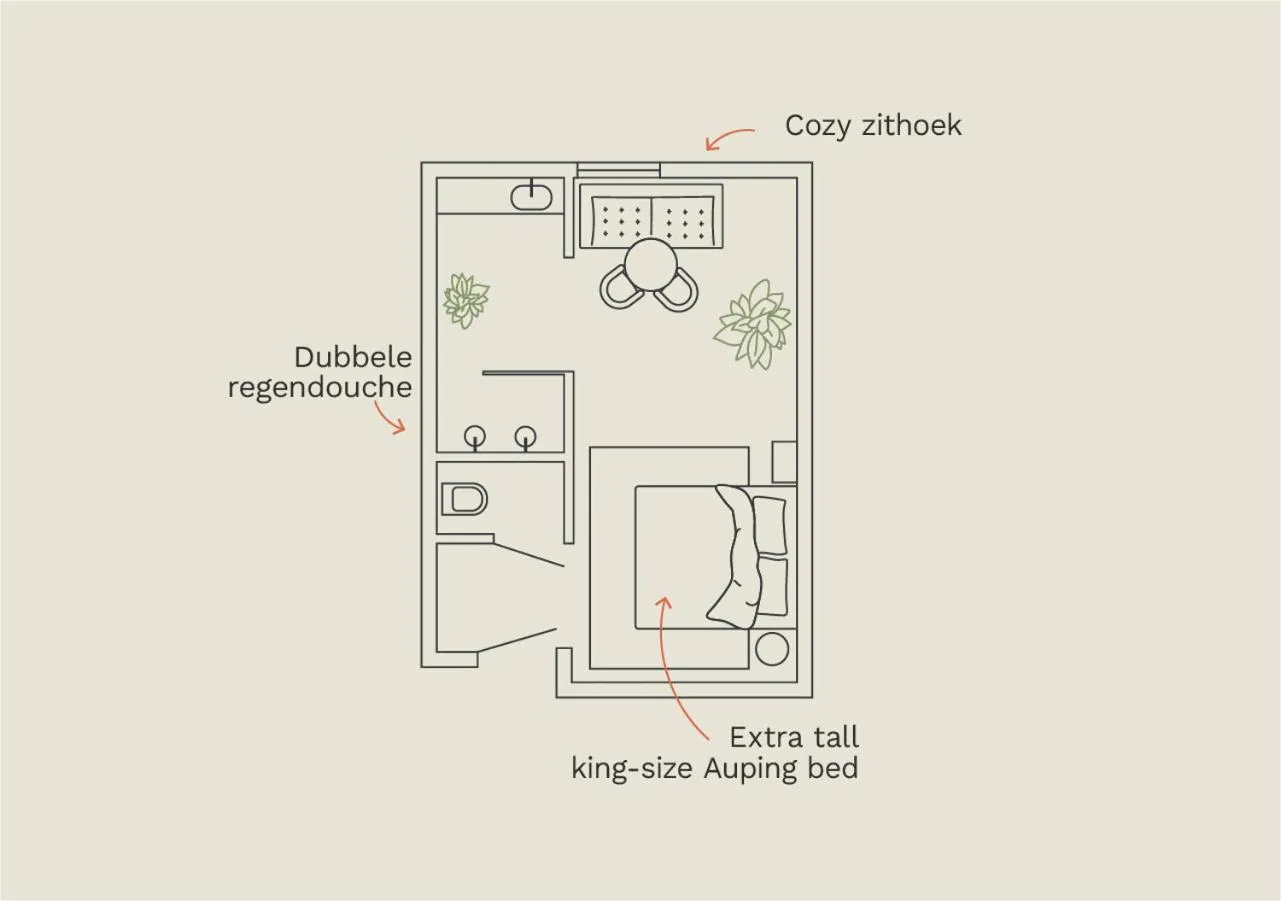Floor plan in Hotel Ryder I Den Bosch - Vught
