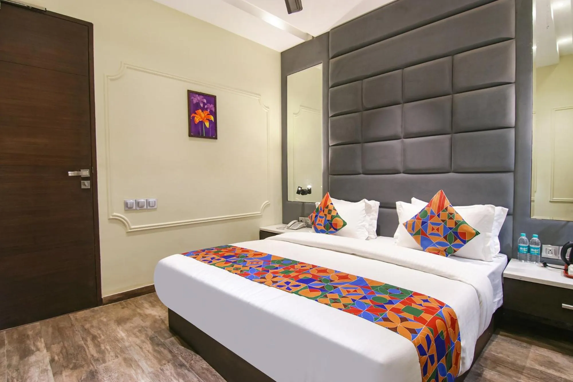 Bed in FabHotel Prime K9 Crown