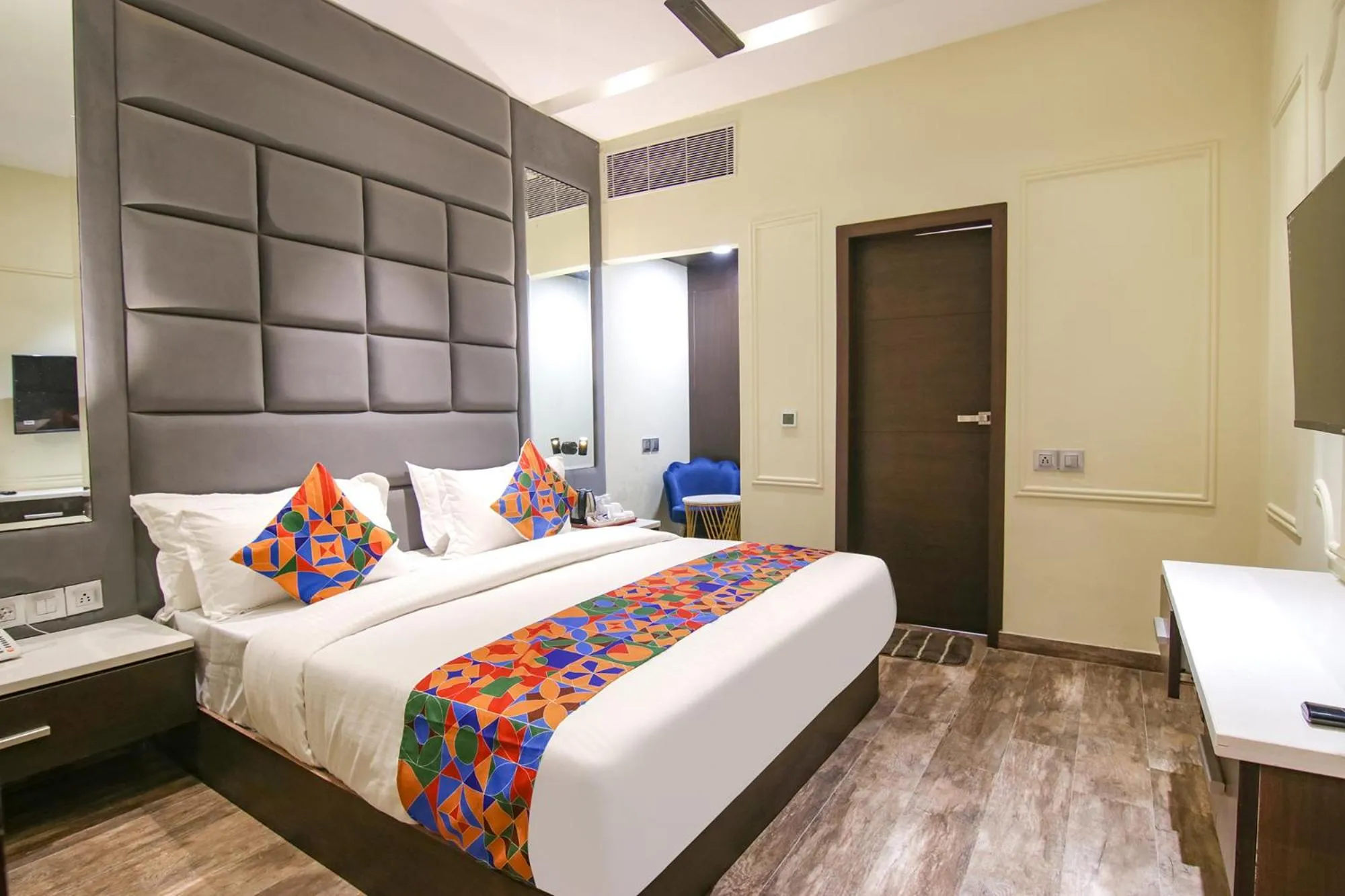 Bed in FabHotel Prime K9 Crown