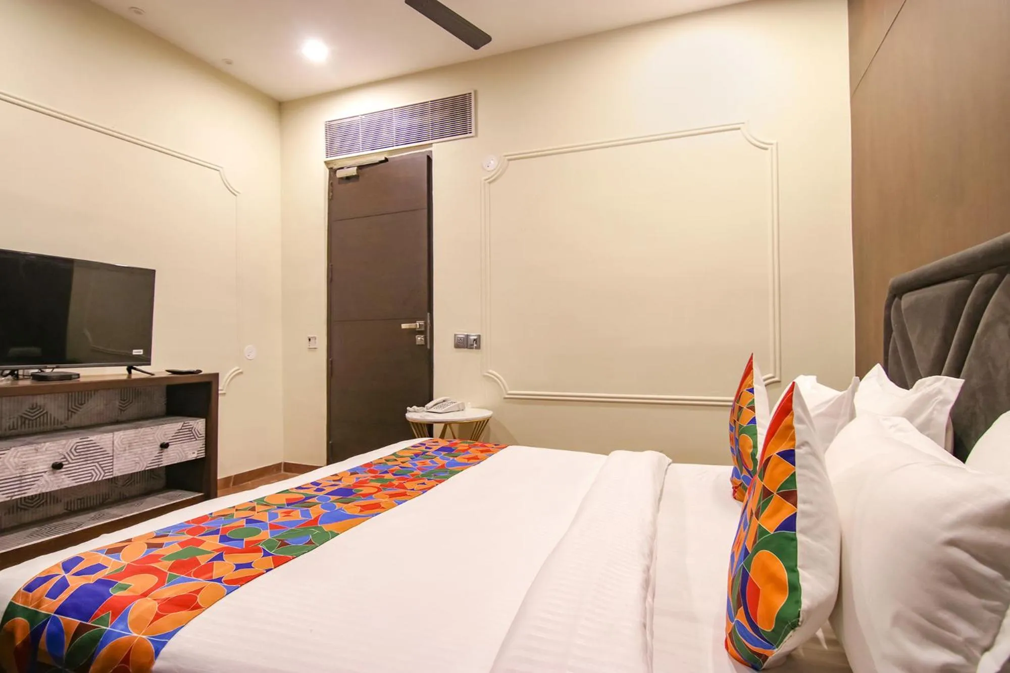 Bed in FabHotel Prime K9 Crown