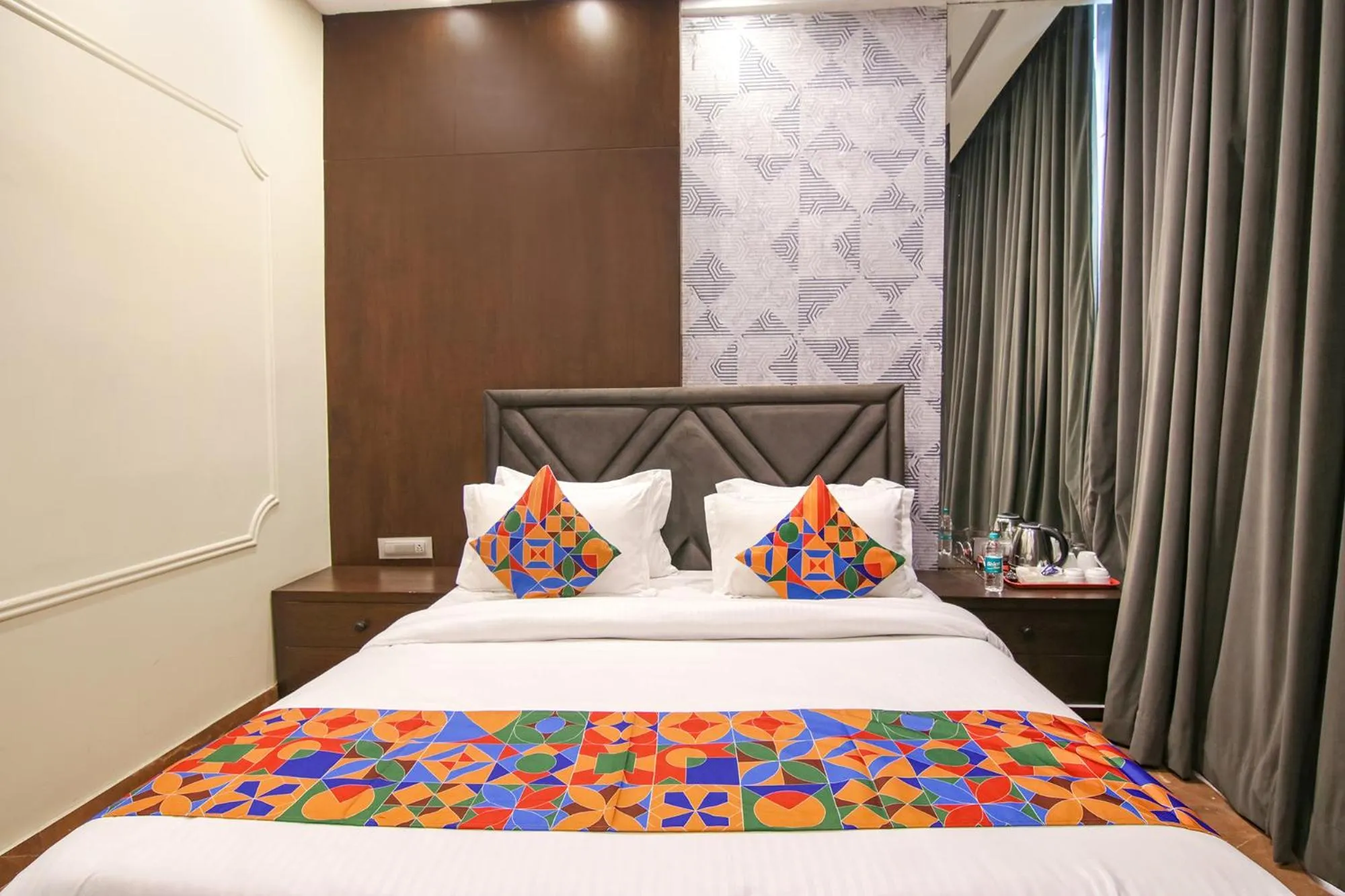 Bed in FabHotel Prime K9 Crown