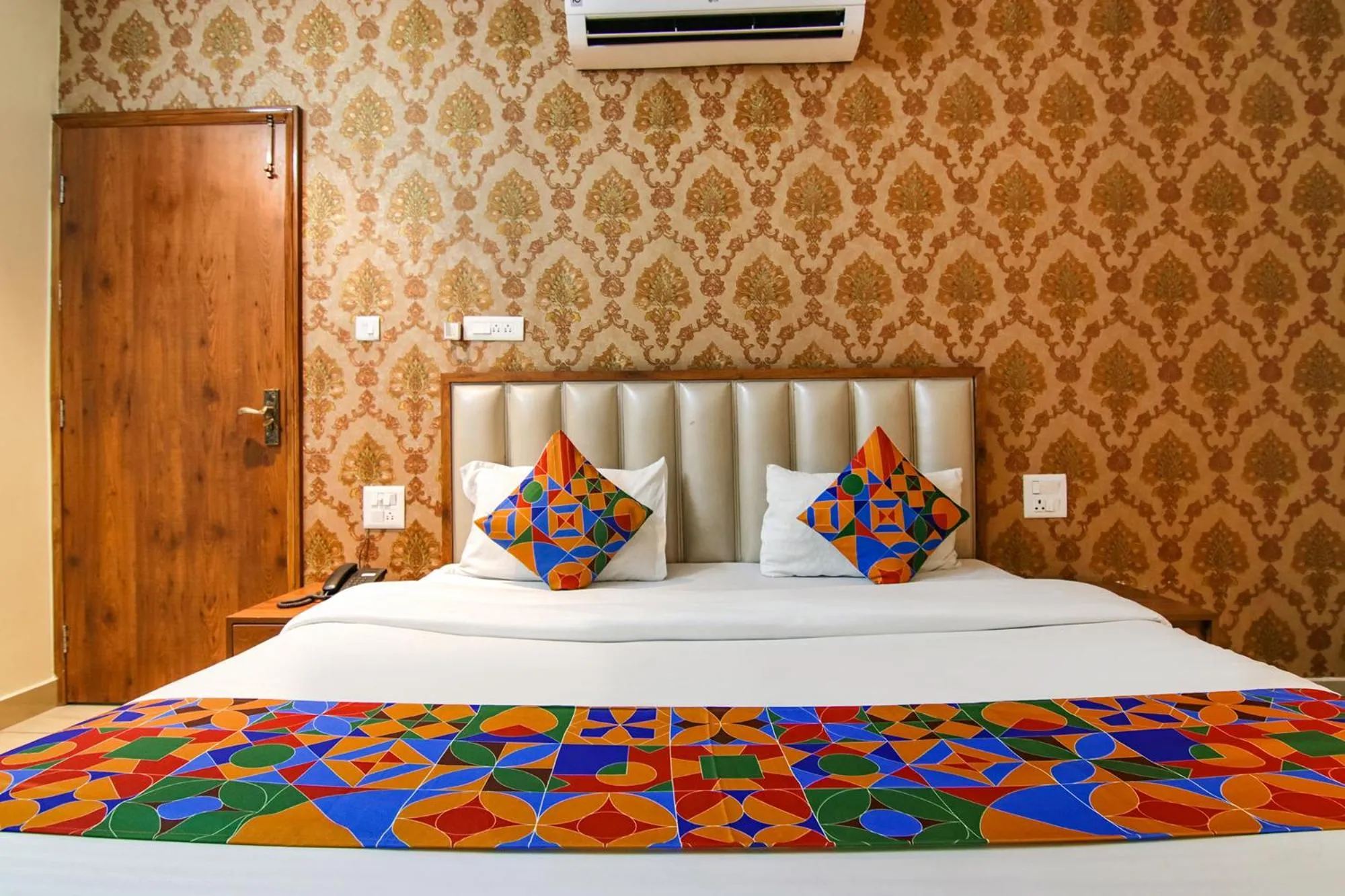 Bed in FabHotel K9 Regency