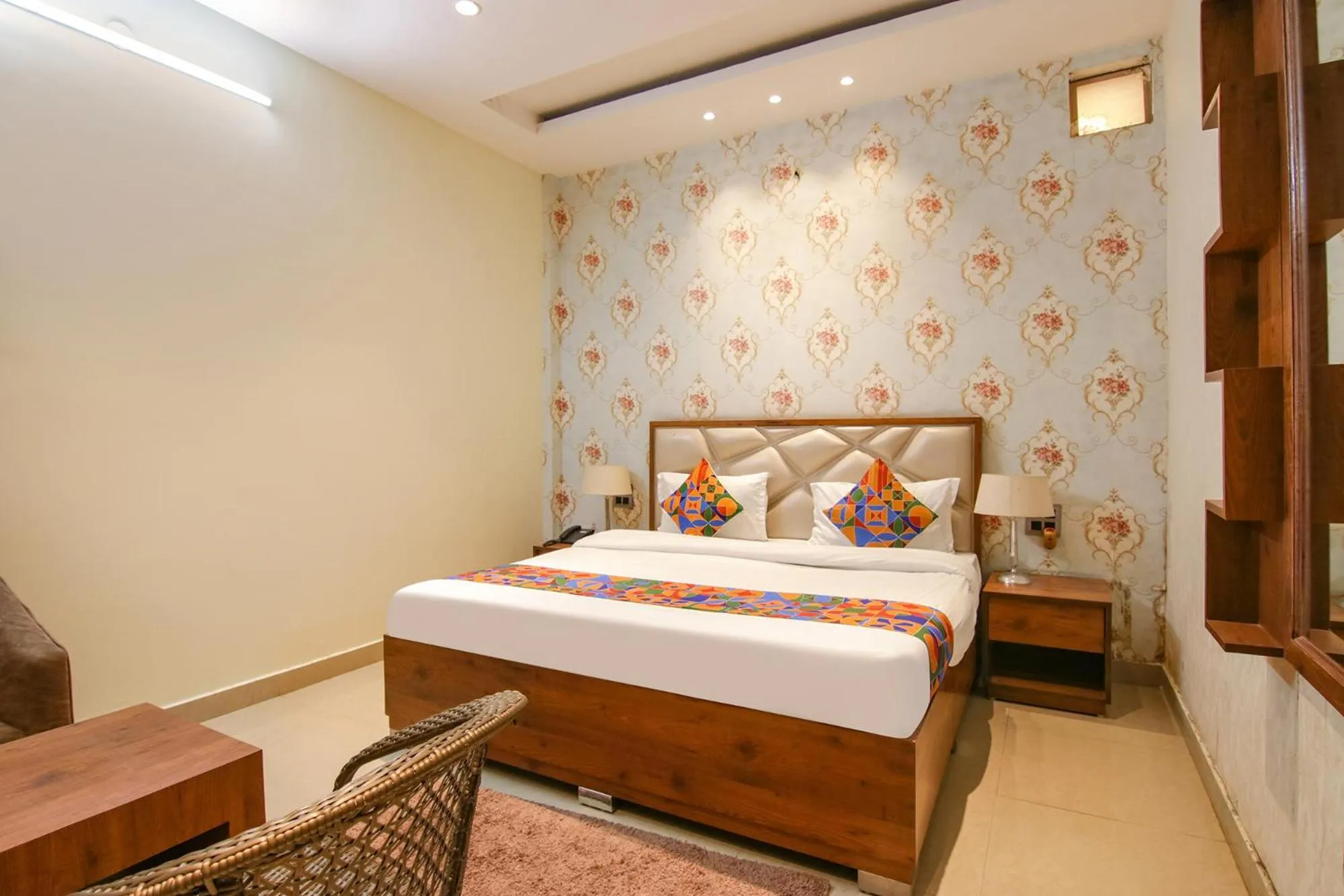 Bed in FabHotel K9 Regency