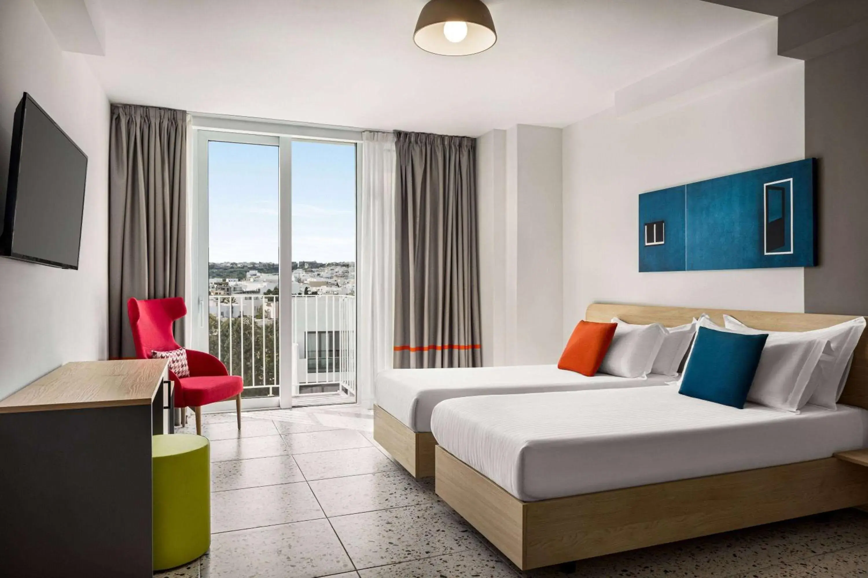 Room with Two Single Beds, City View in QUADRO Hotel Room with Two Single Beds, City View in QUADRO Hotel