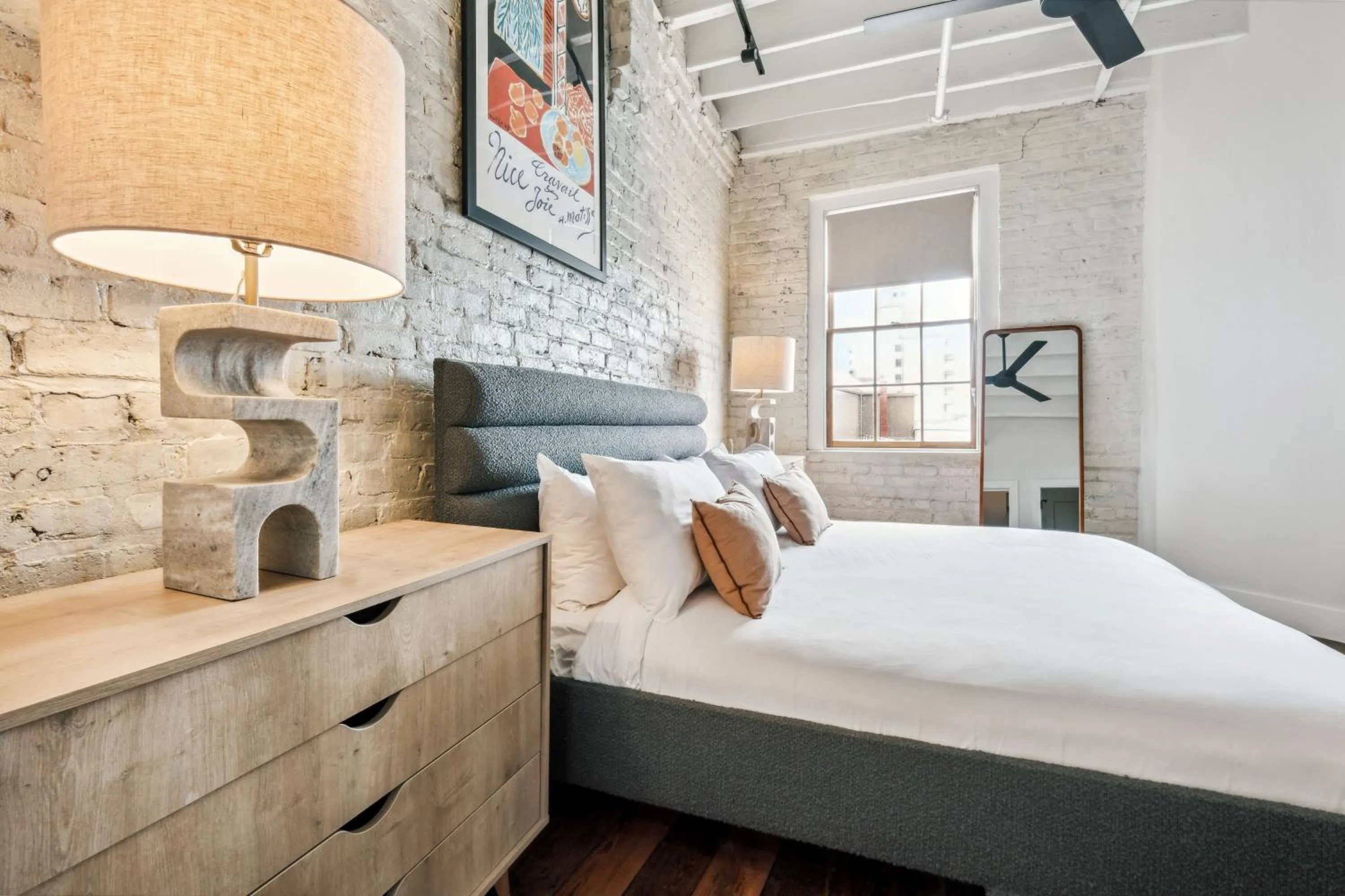 Bedroom, Bed in Ironworks Building