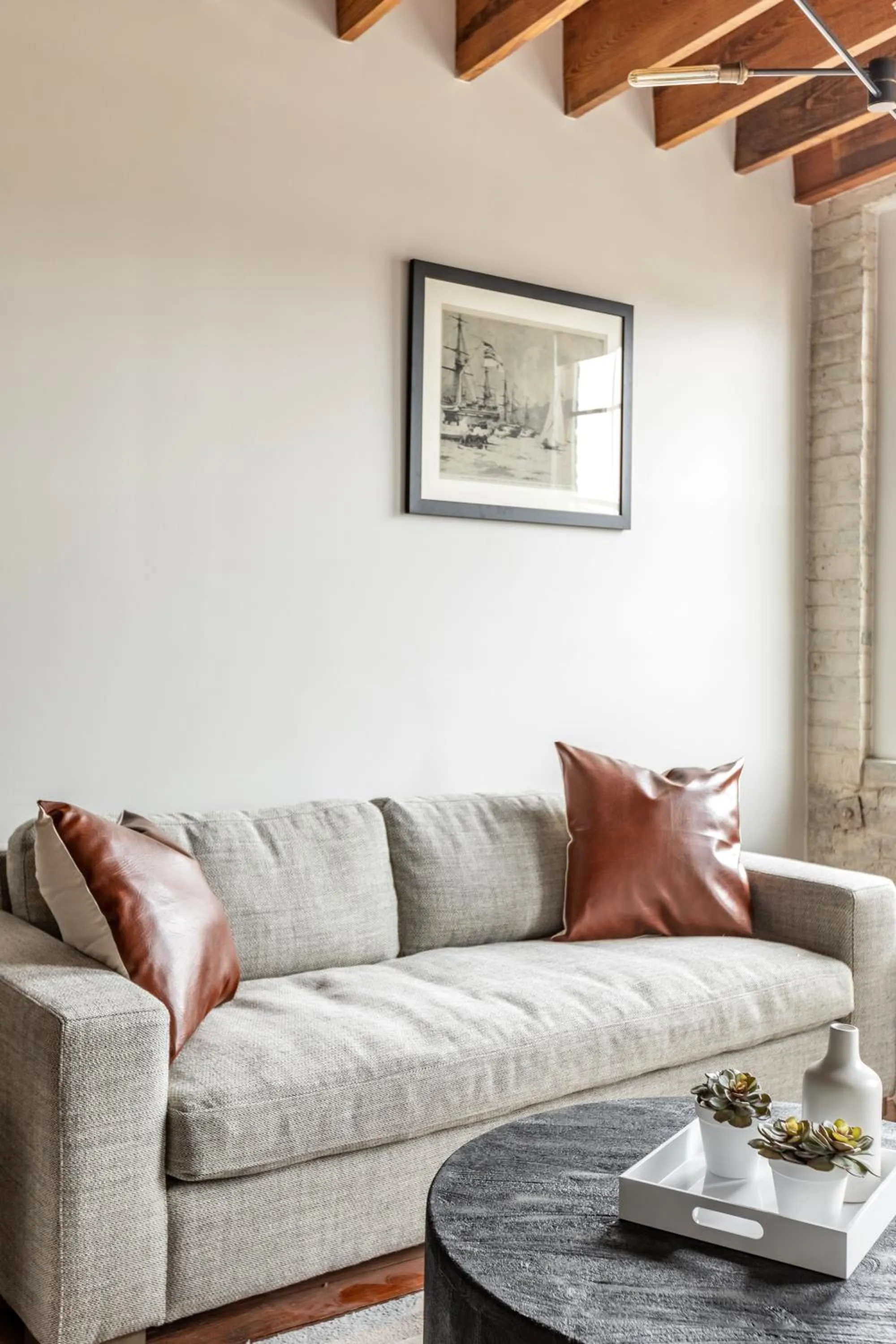 Living room in Ironworks Building