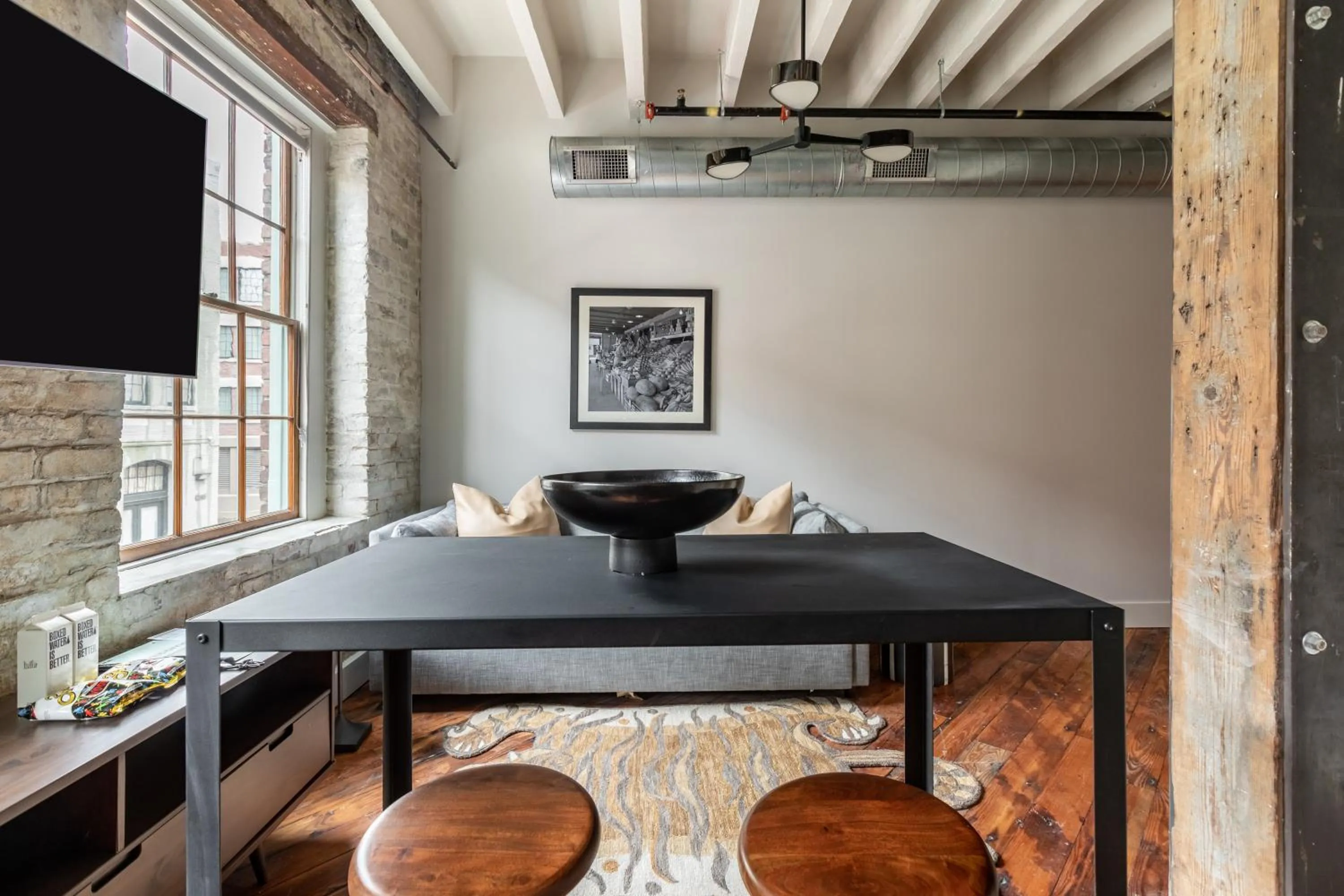 Dining area in Ironworks Building