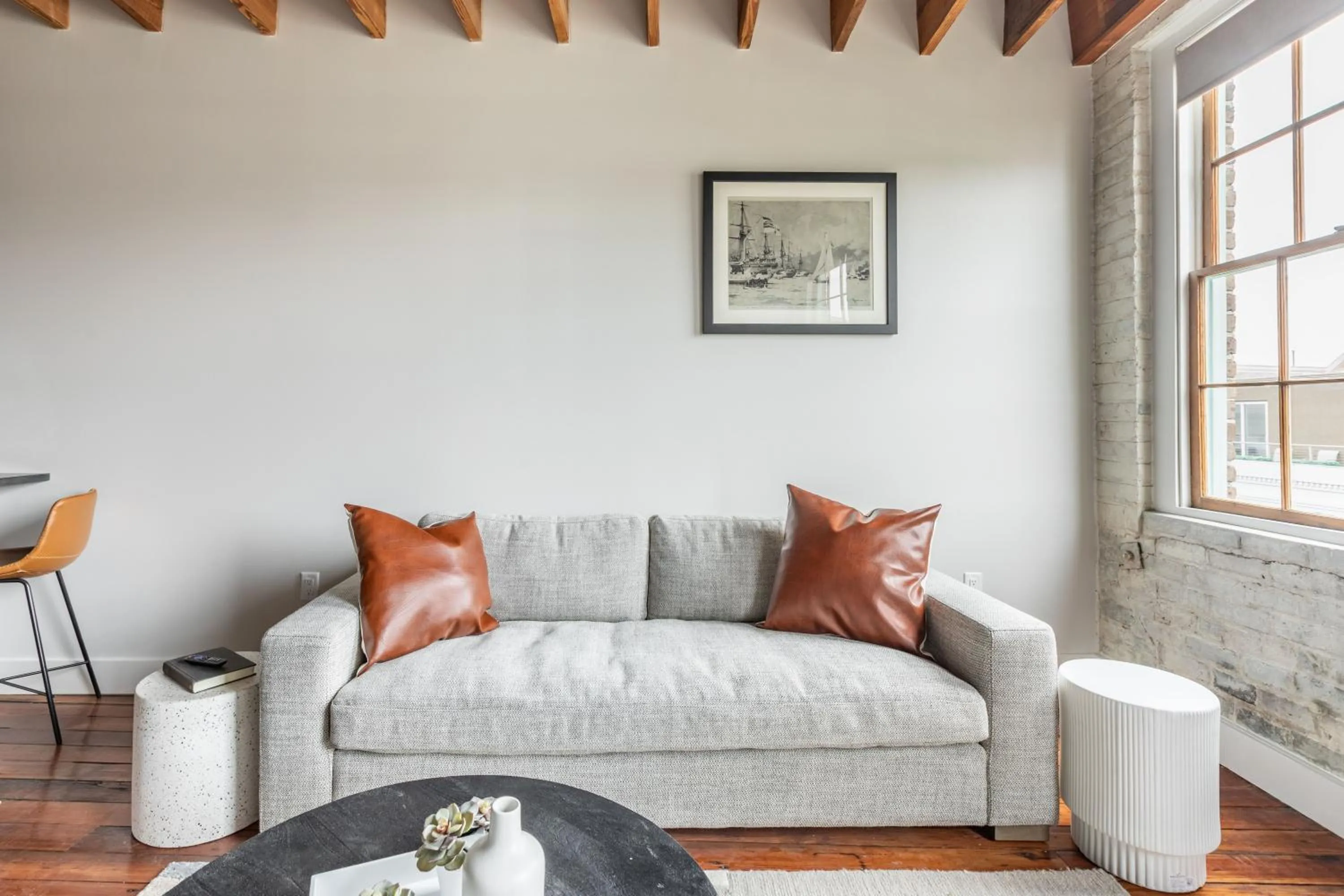 Living room in Ironworks Building