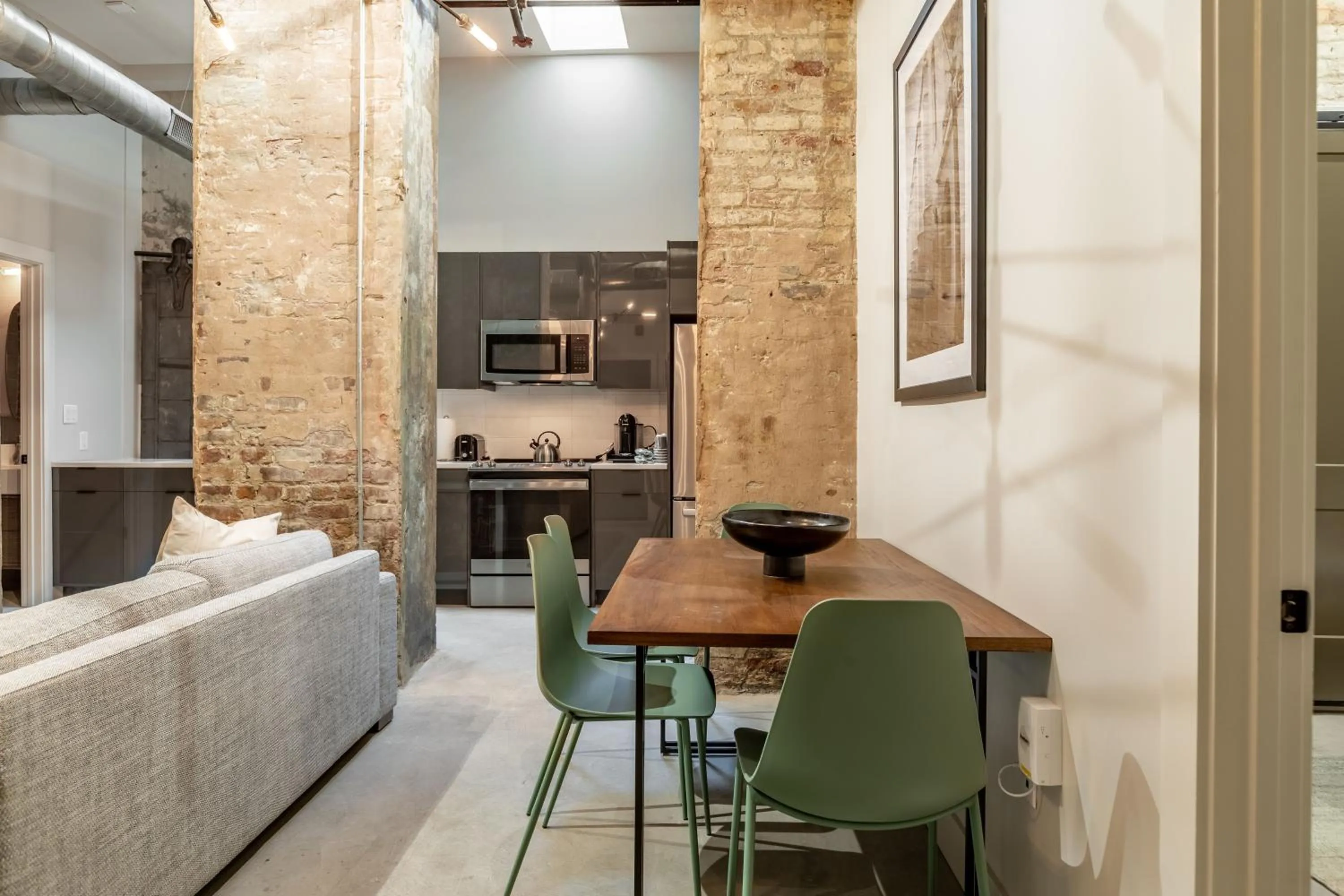 Dining area in Ironworks Building