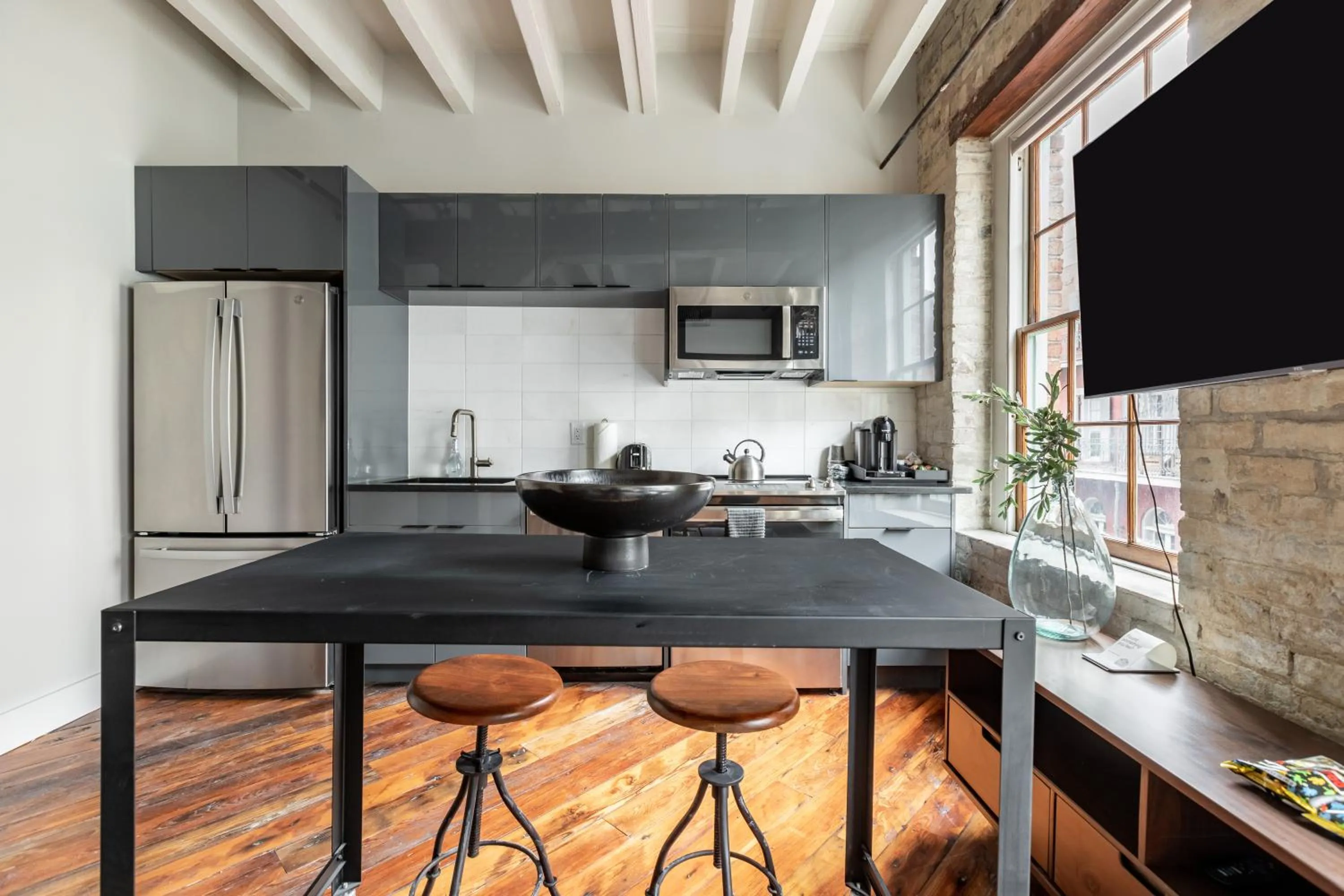 Dining area in Ironworks Building