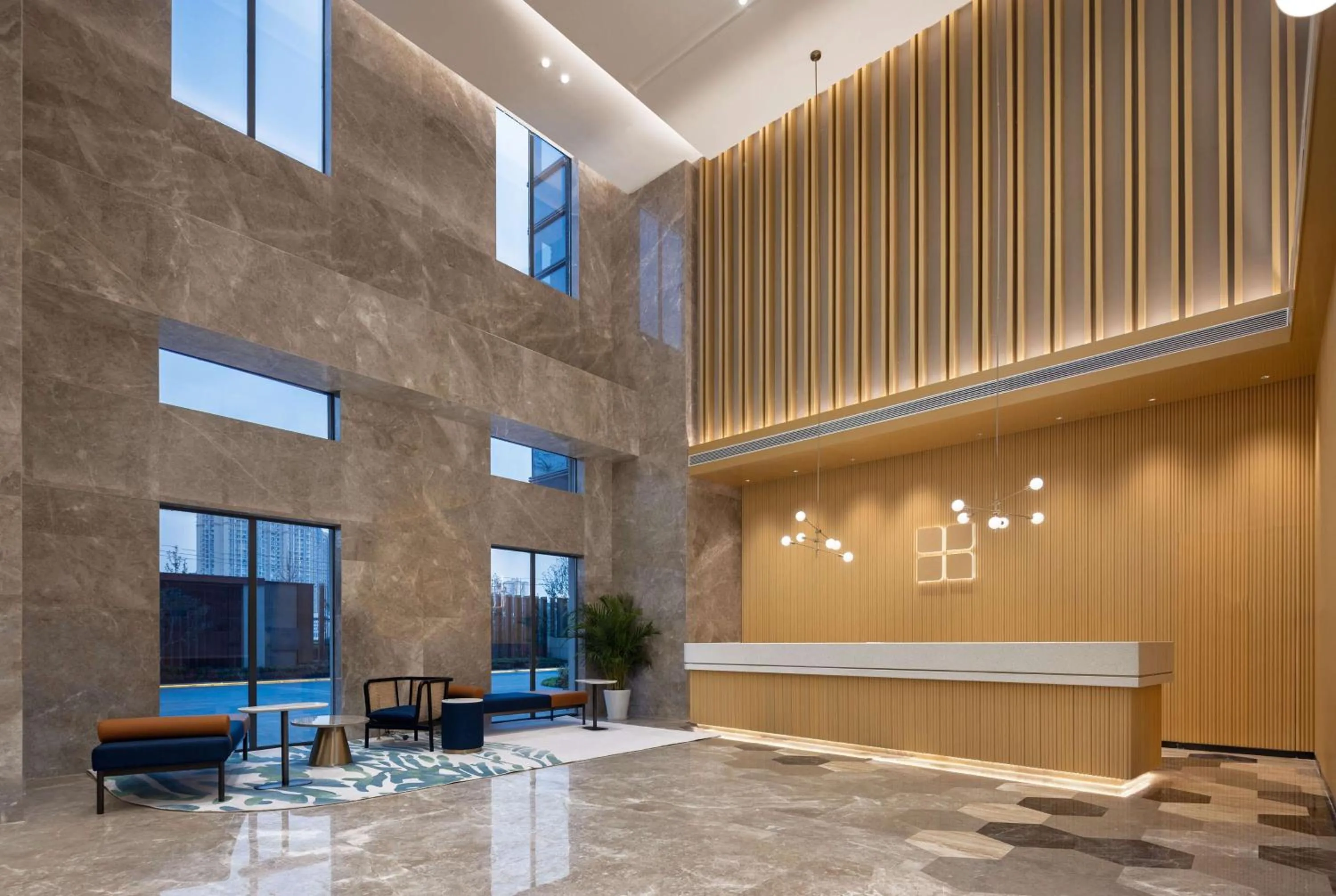 Lobby or reception in Hilton Garden Inn Zigong High-Tech Zone