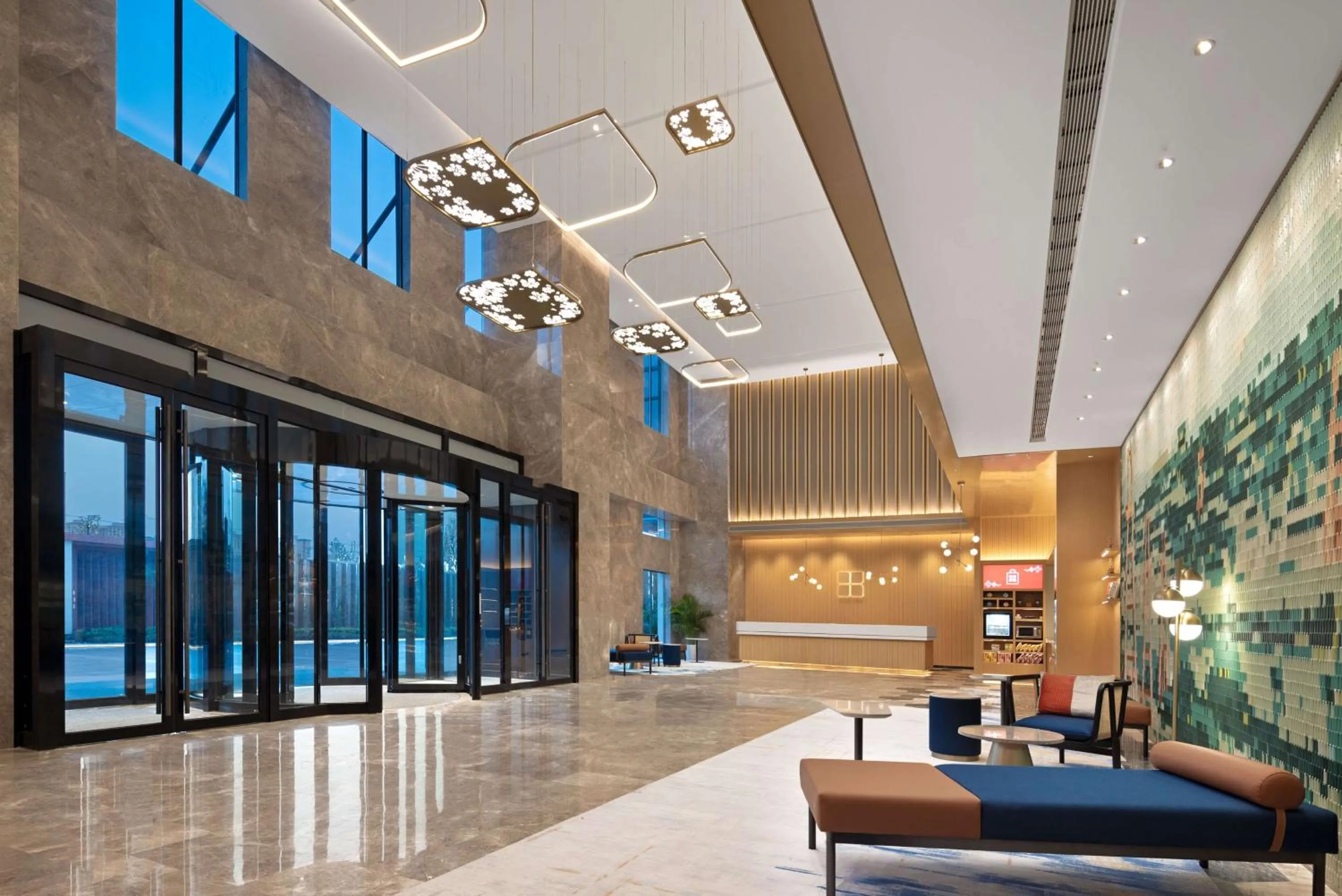 Lobby or reception in Hilton Garden Inn Zigong High-Tech Zone