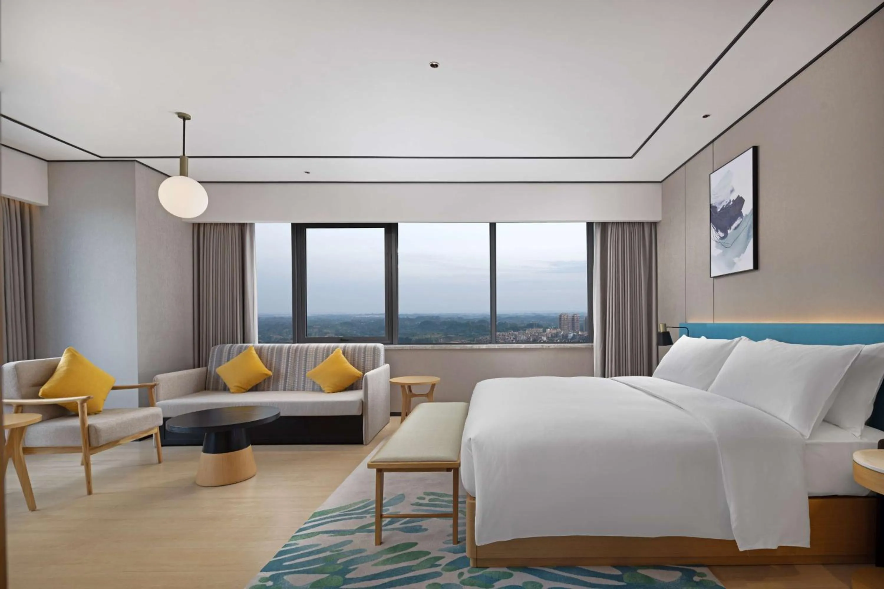 Living room in Hilton Garden Inn Zigong High-Tech Zone