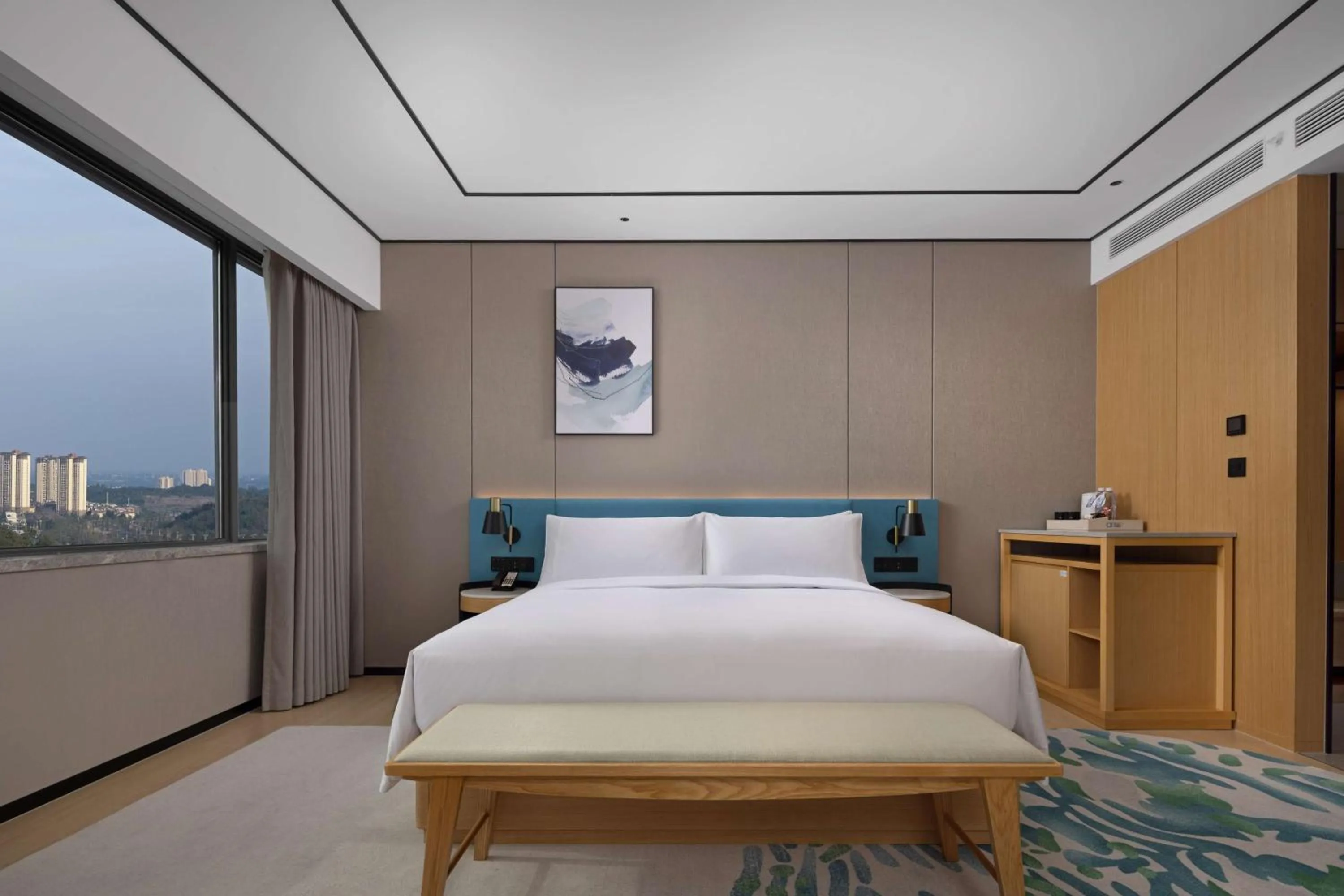 Bed in Hilton Garden Inn Zigong High-Tech Zone