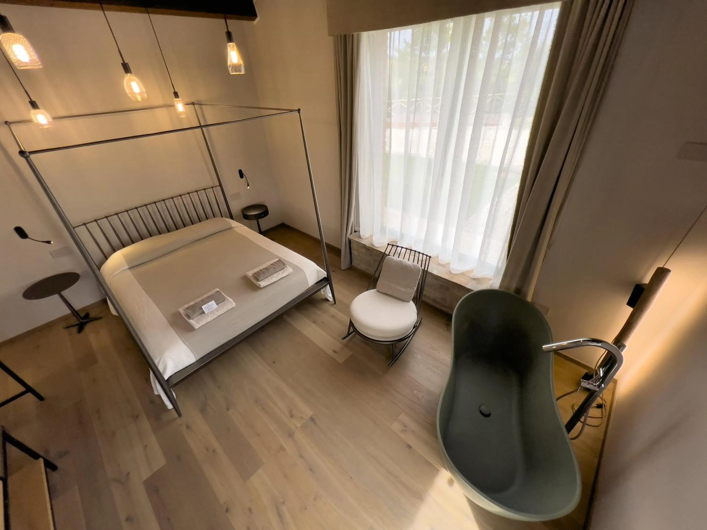 Bed in Relais Cocci Grifoni - Panoramic Wine Resort