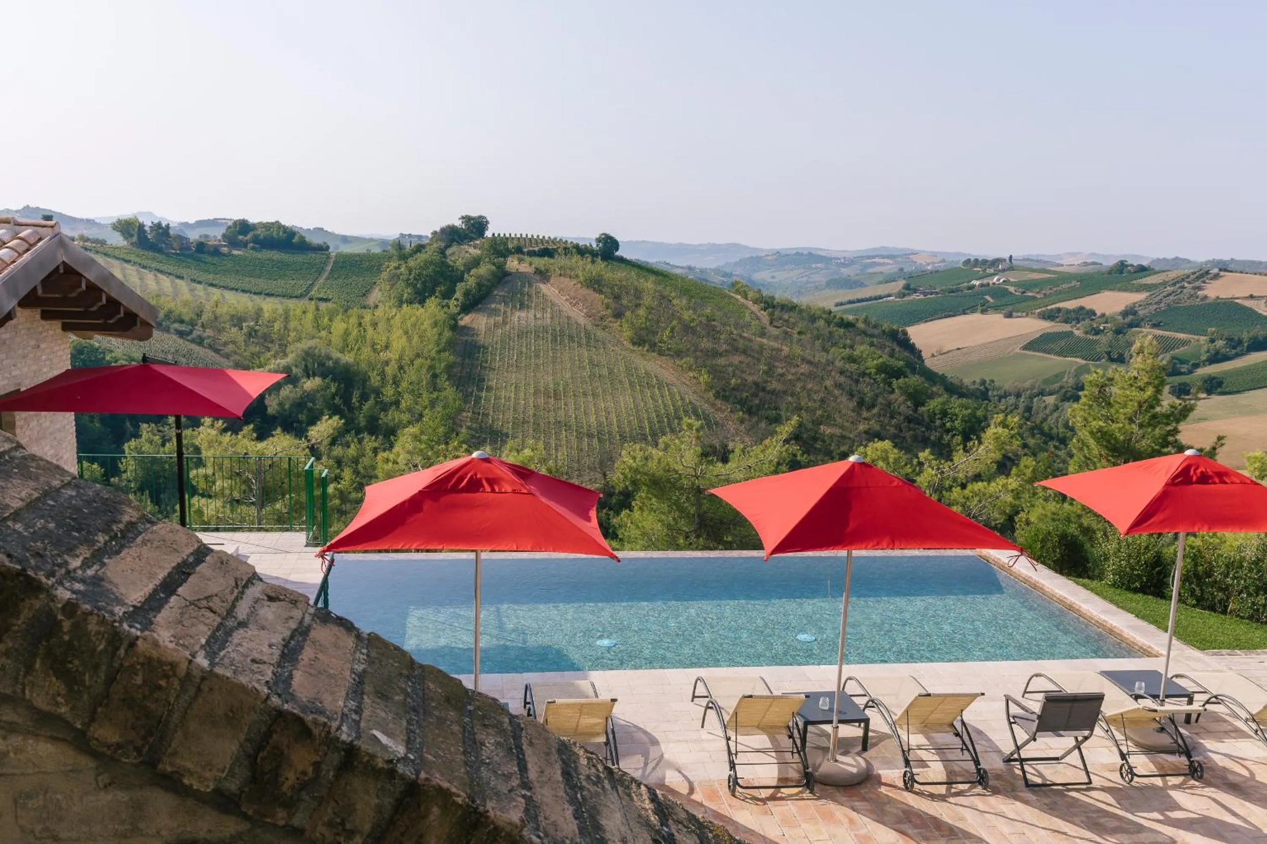 Pool view in Relais Cocci Grifoni - Panoramic Wine Resort