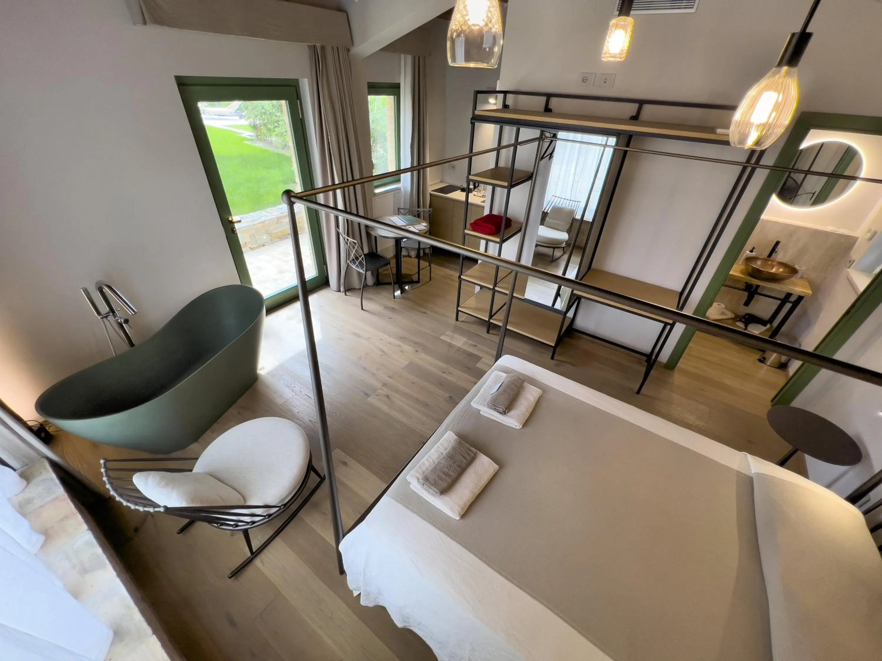 Bed in Relais Cocci Grifoni - Panoramic Wine Resort