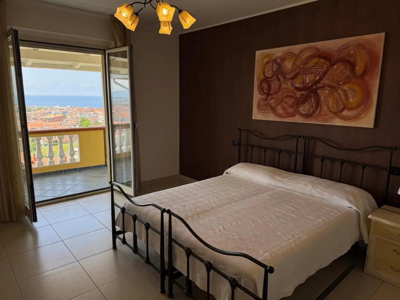 Bed in Il Belvedere Guest House