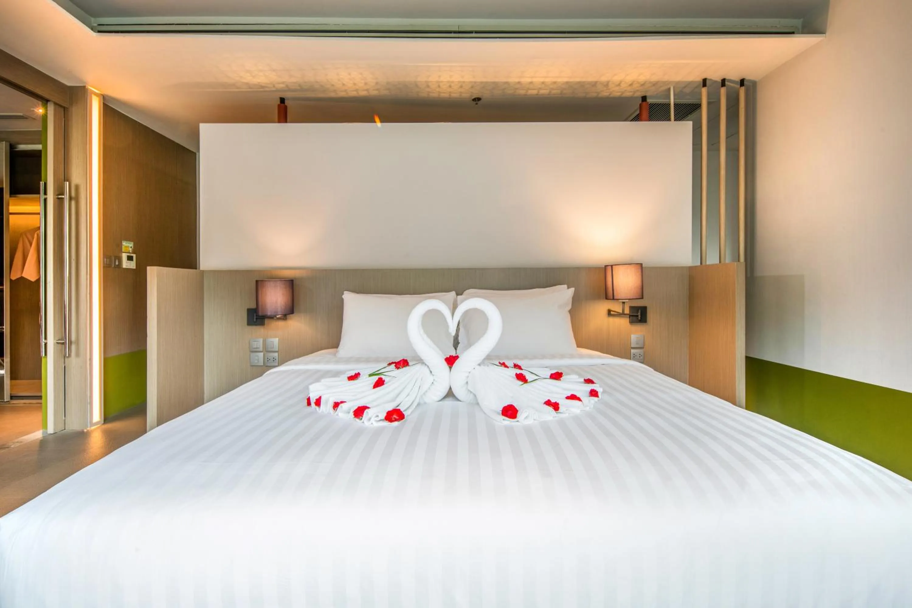 Bed in The Yama Hotel Phuket