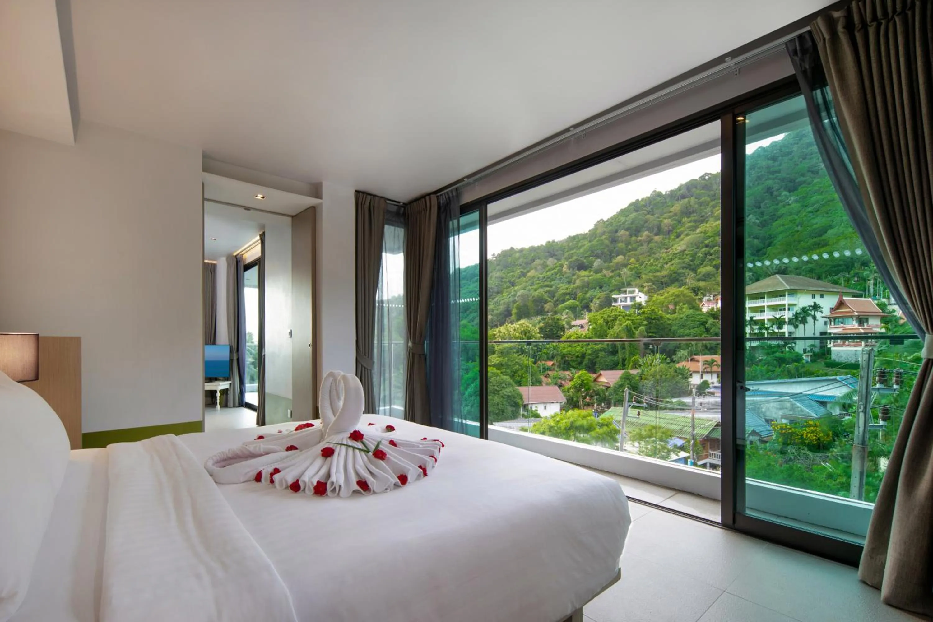 Bed in The Yama Hotel Phuket