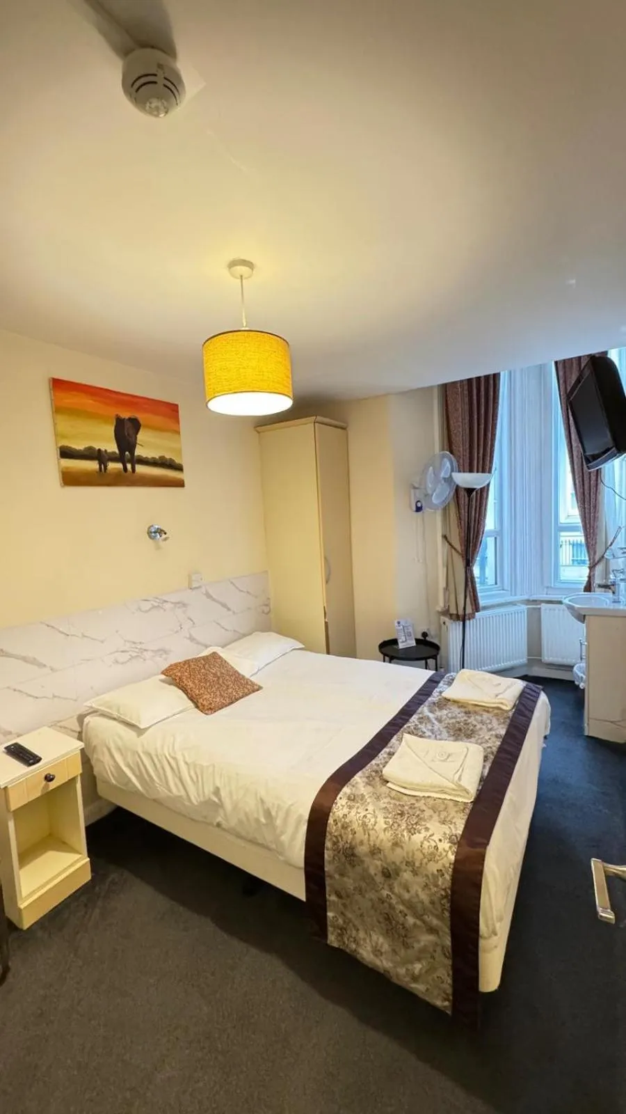 Bed in Earls Court Hotel