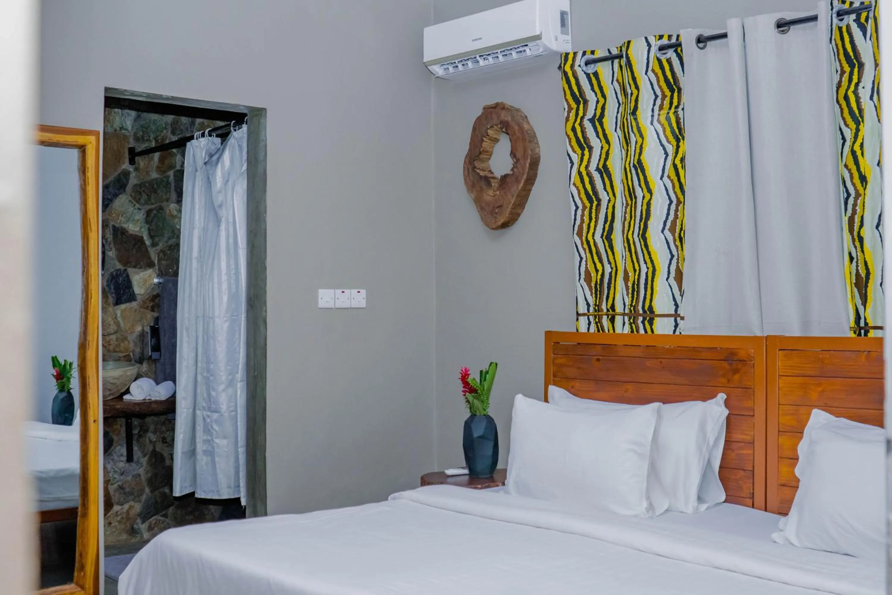 Bed in Tulivu Kilimanjaro Retreat