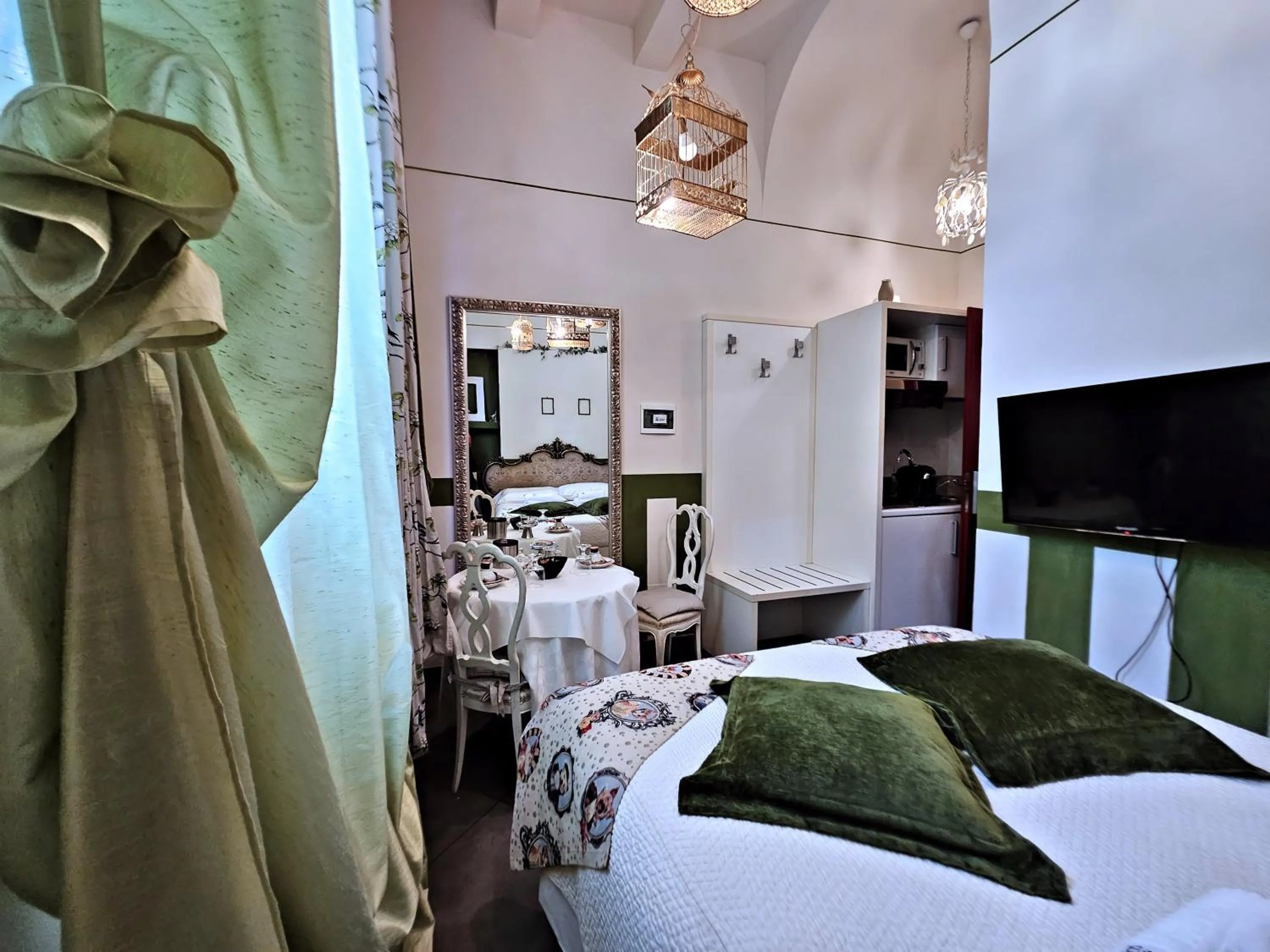 Bed in AB Suite Innovative Design B & B