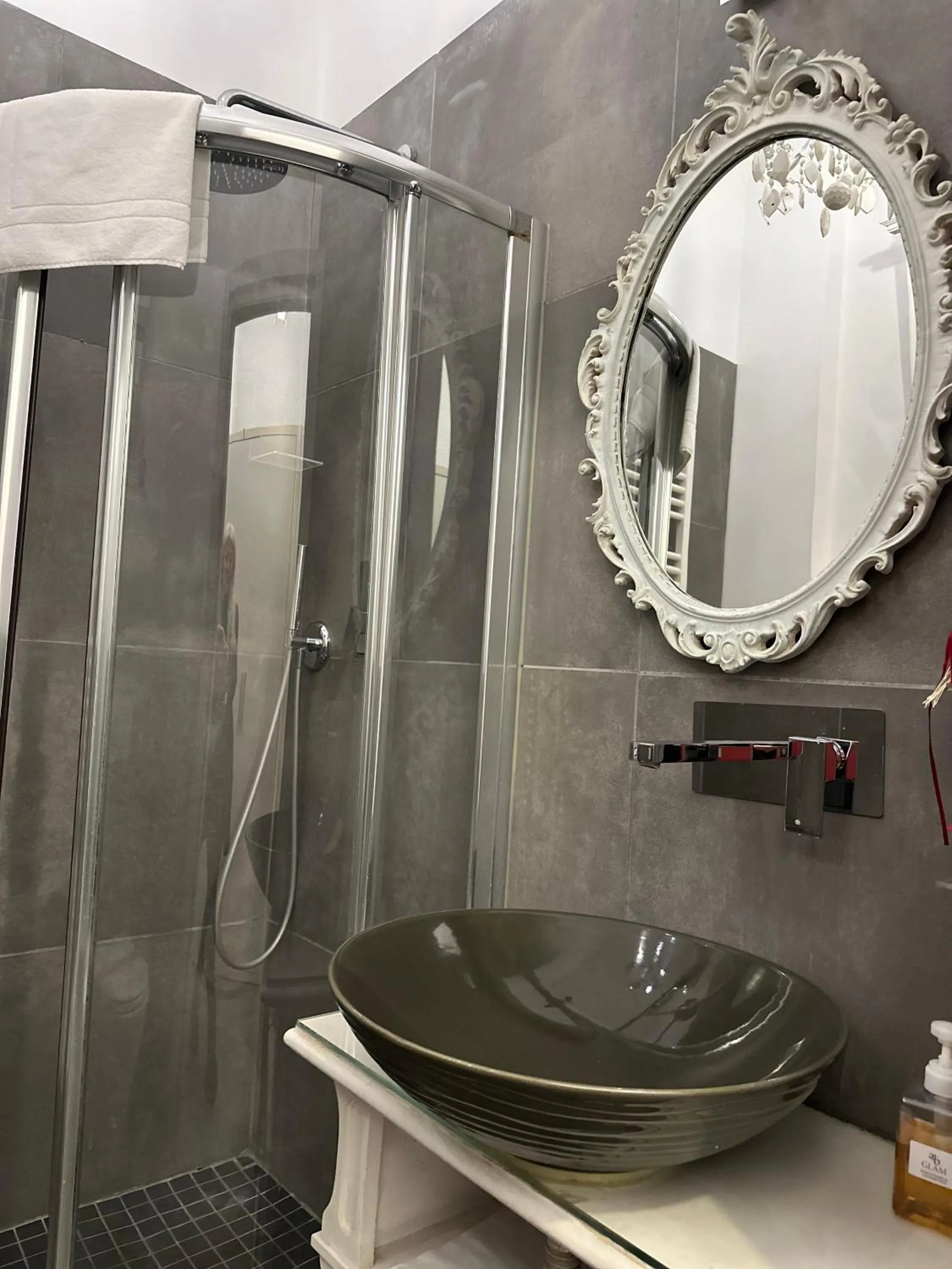 Shower in AB Suite Innovative Design B & B