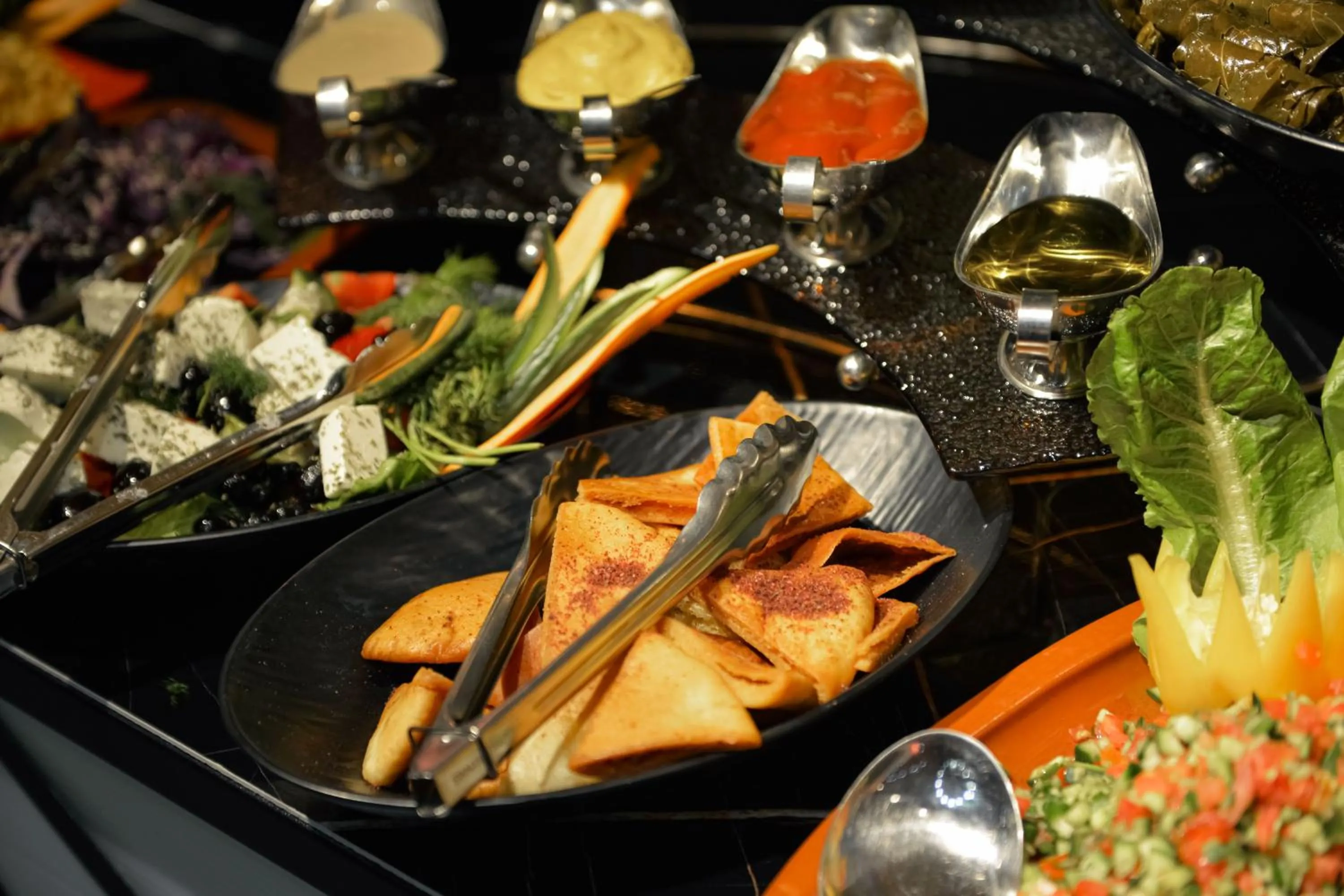 Buffet breakfast in Petra Bermudez Hotel