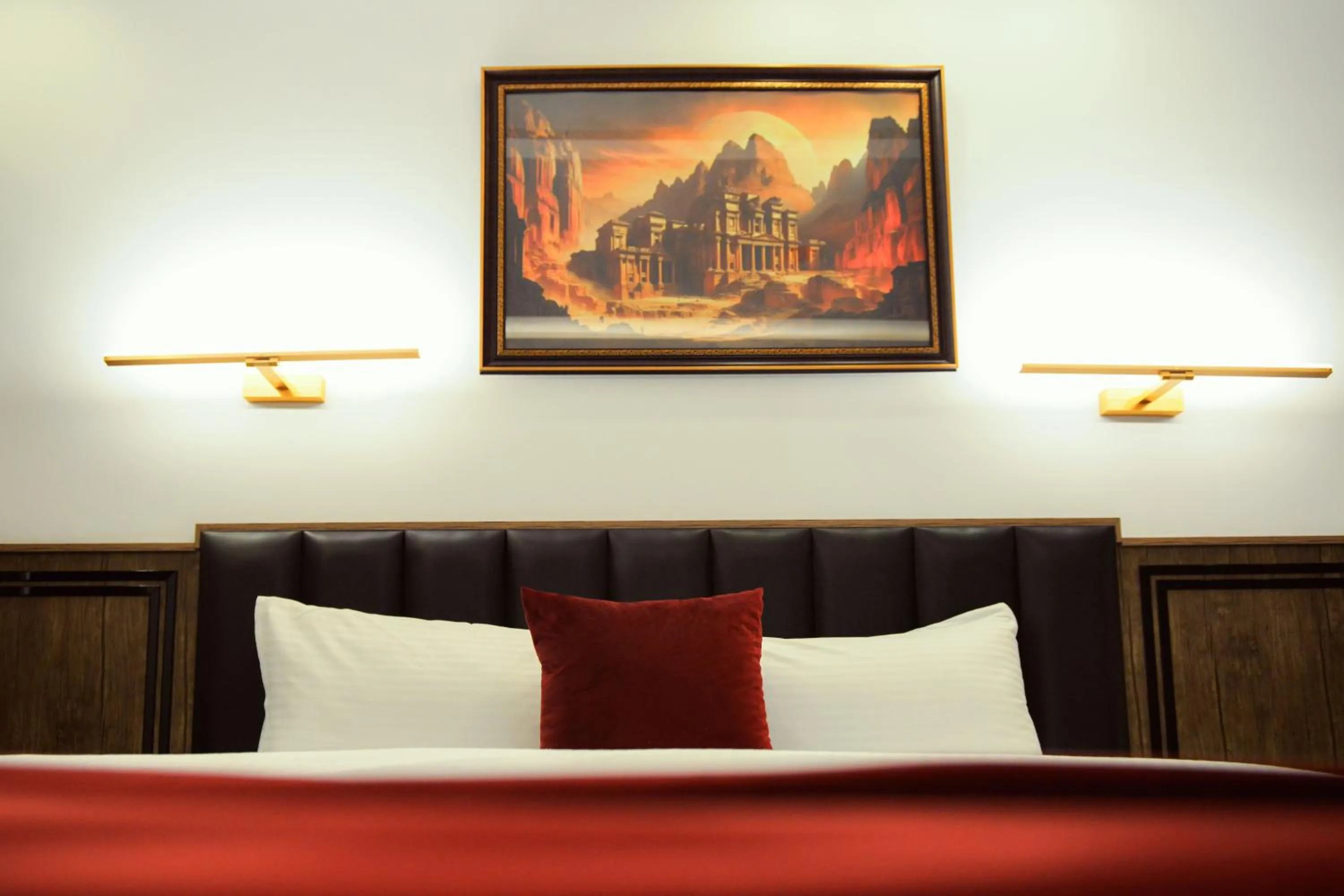 Bed in Petra Bermudez Hotel