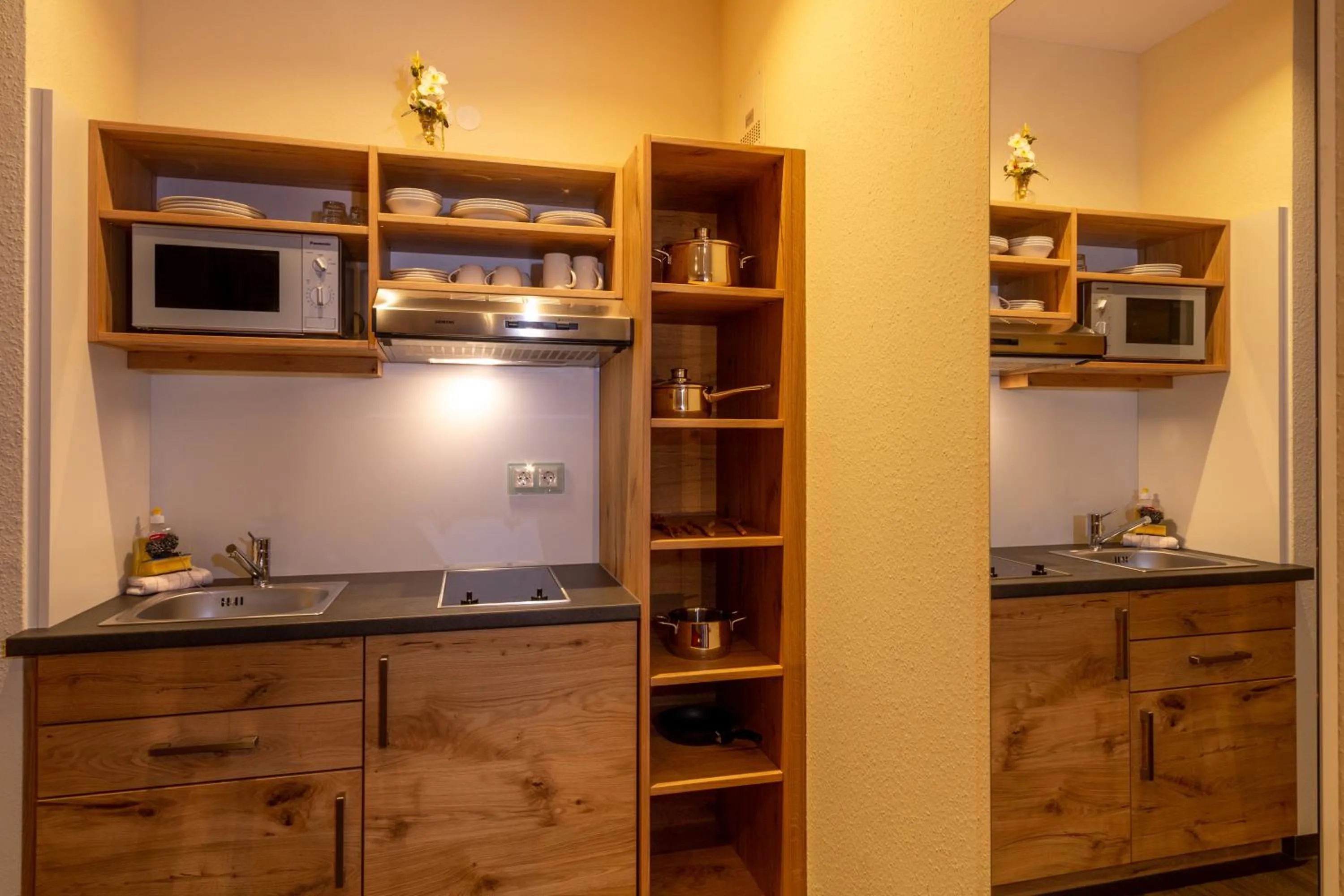 Kitchen or kitchenette in Hotel Zum Rosengarten