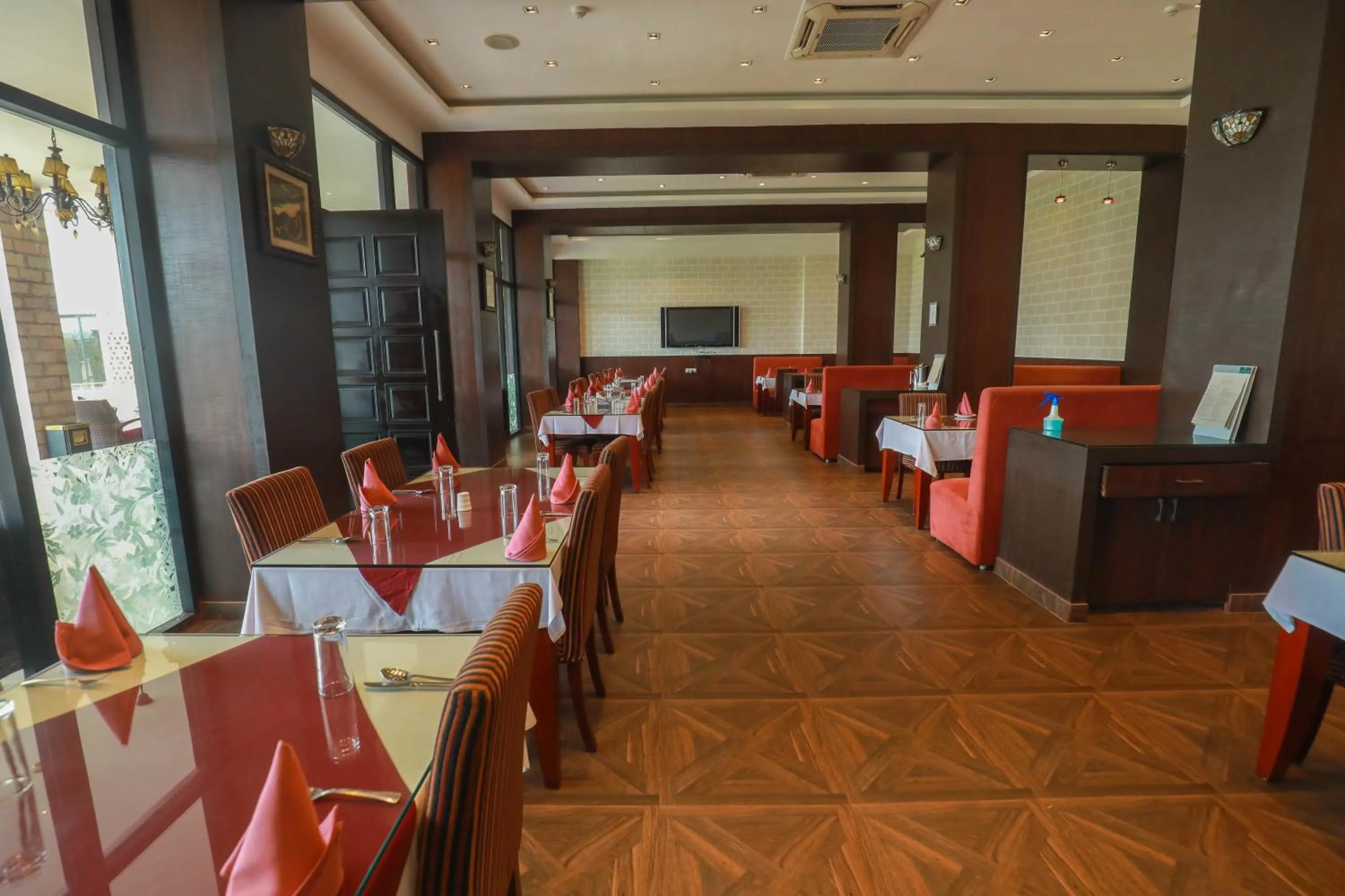 Dining area in The Greenwood, Tezpur