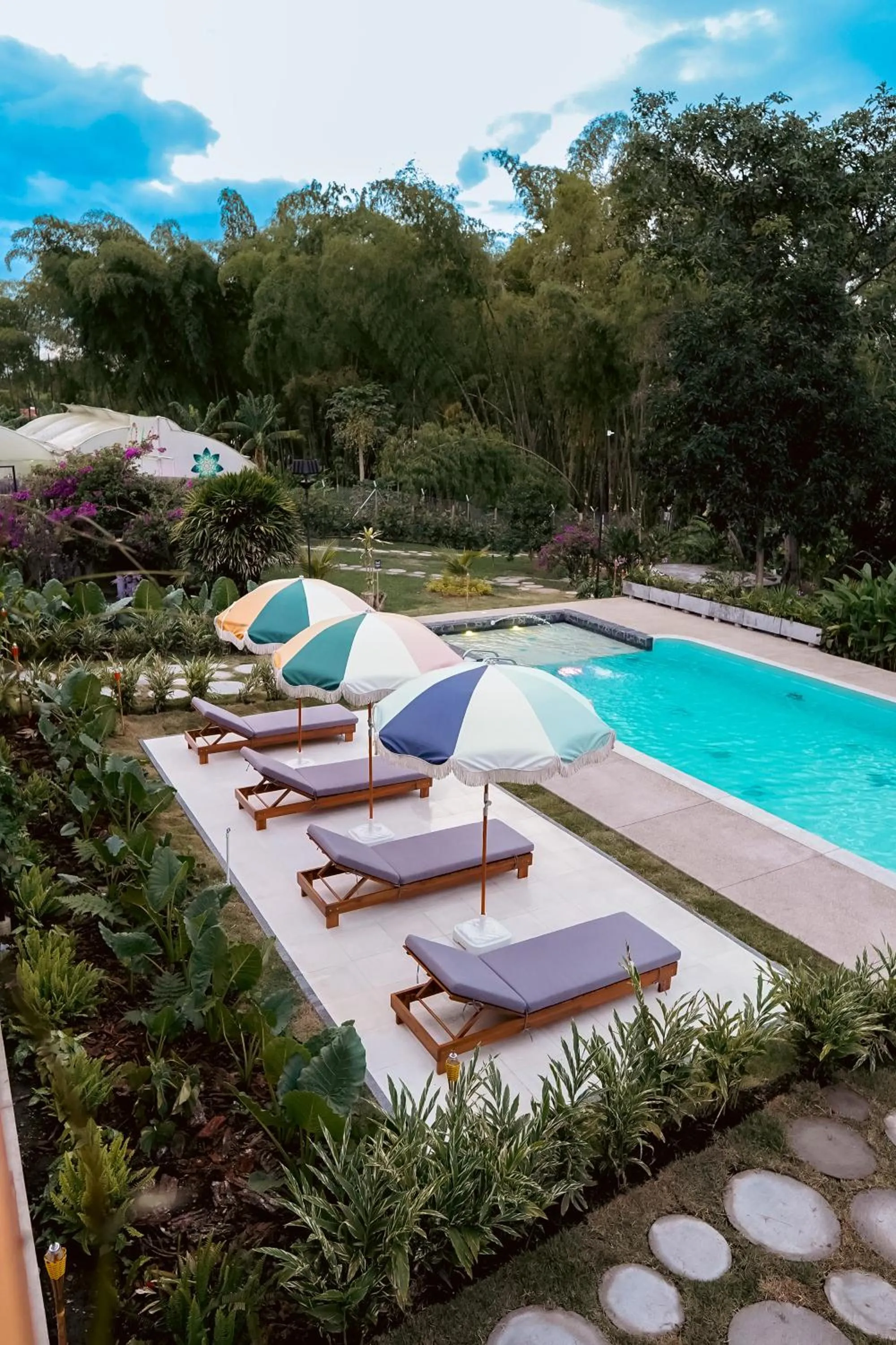 Pool view in Cannatel Exclusive Hotel