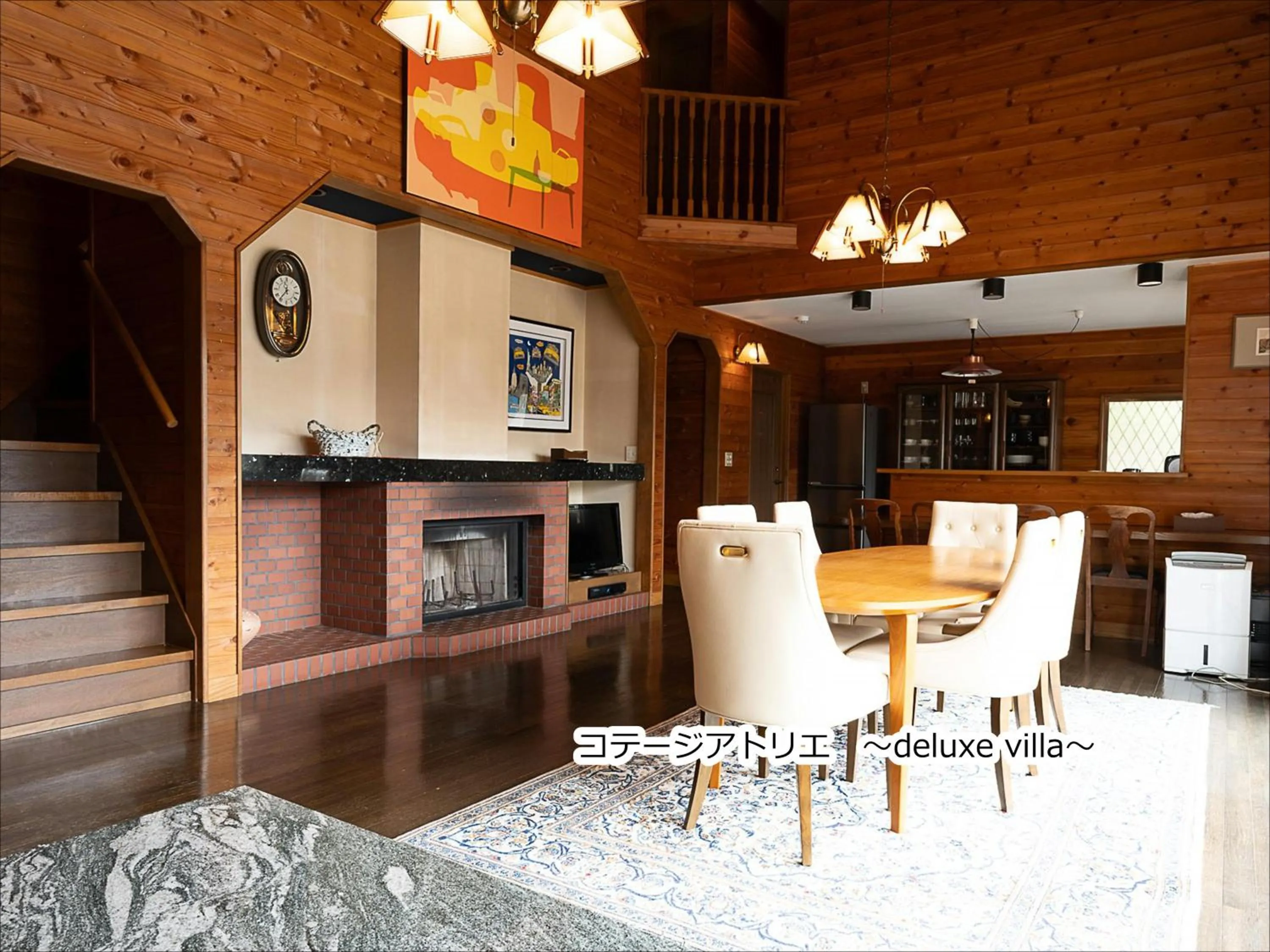 Living room in Kobuchizawa Art&Wellness IKIGAI - VILLAS