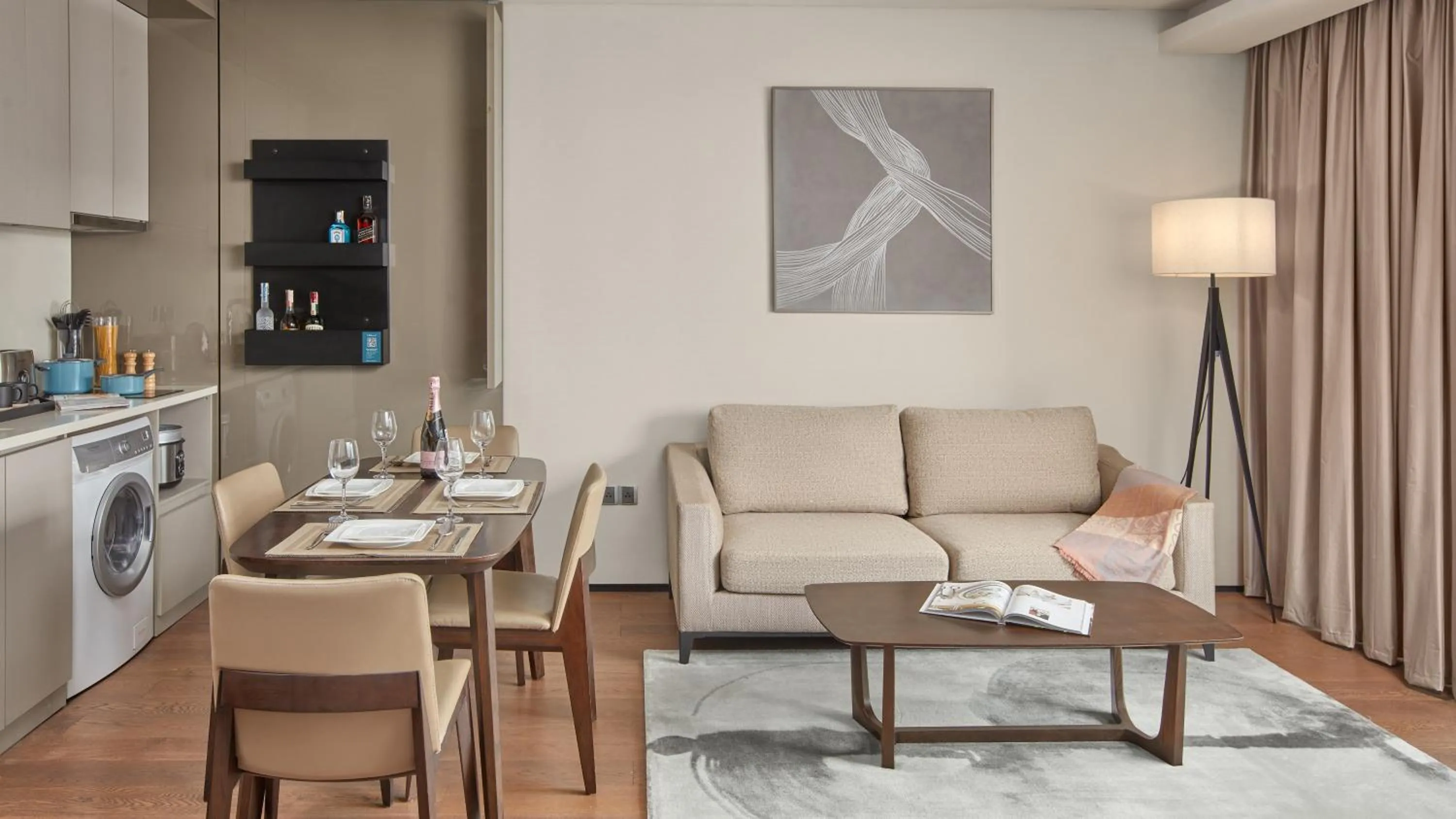 Living room in Oakwood Makati Avenue