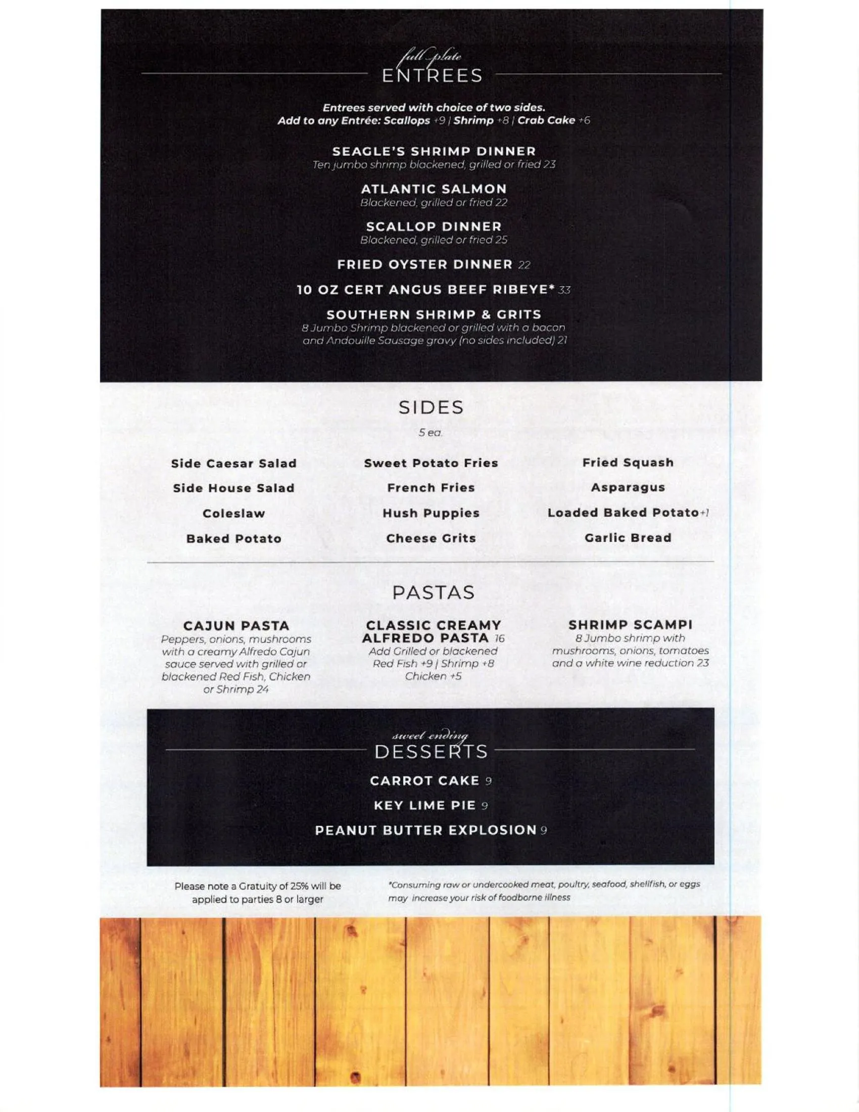 Food and drinks in Riverview Hotel