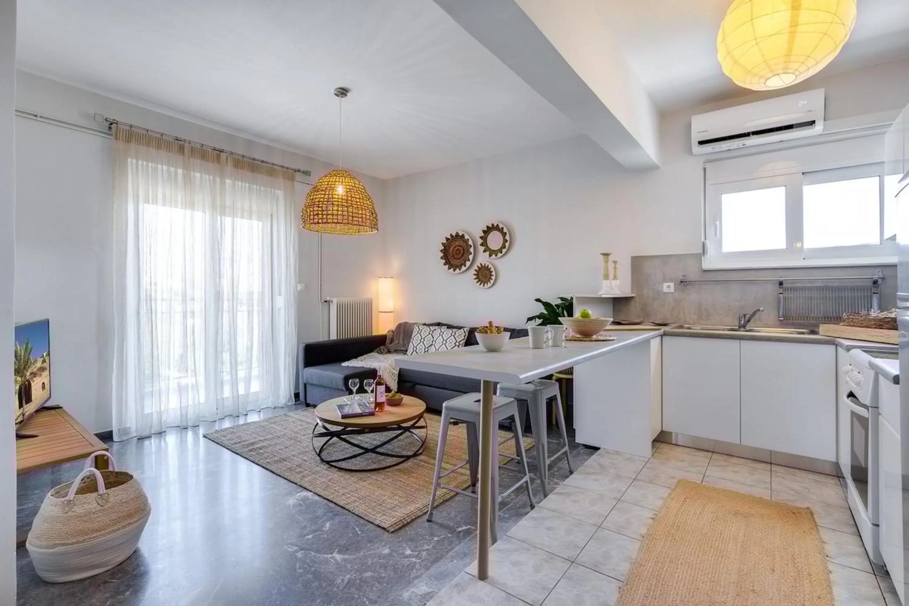 Living room in Chania Urban Living - Live like a local