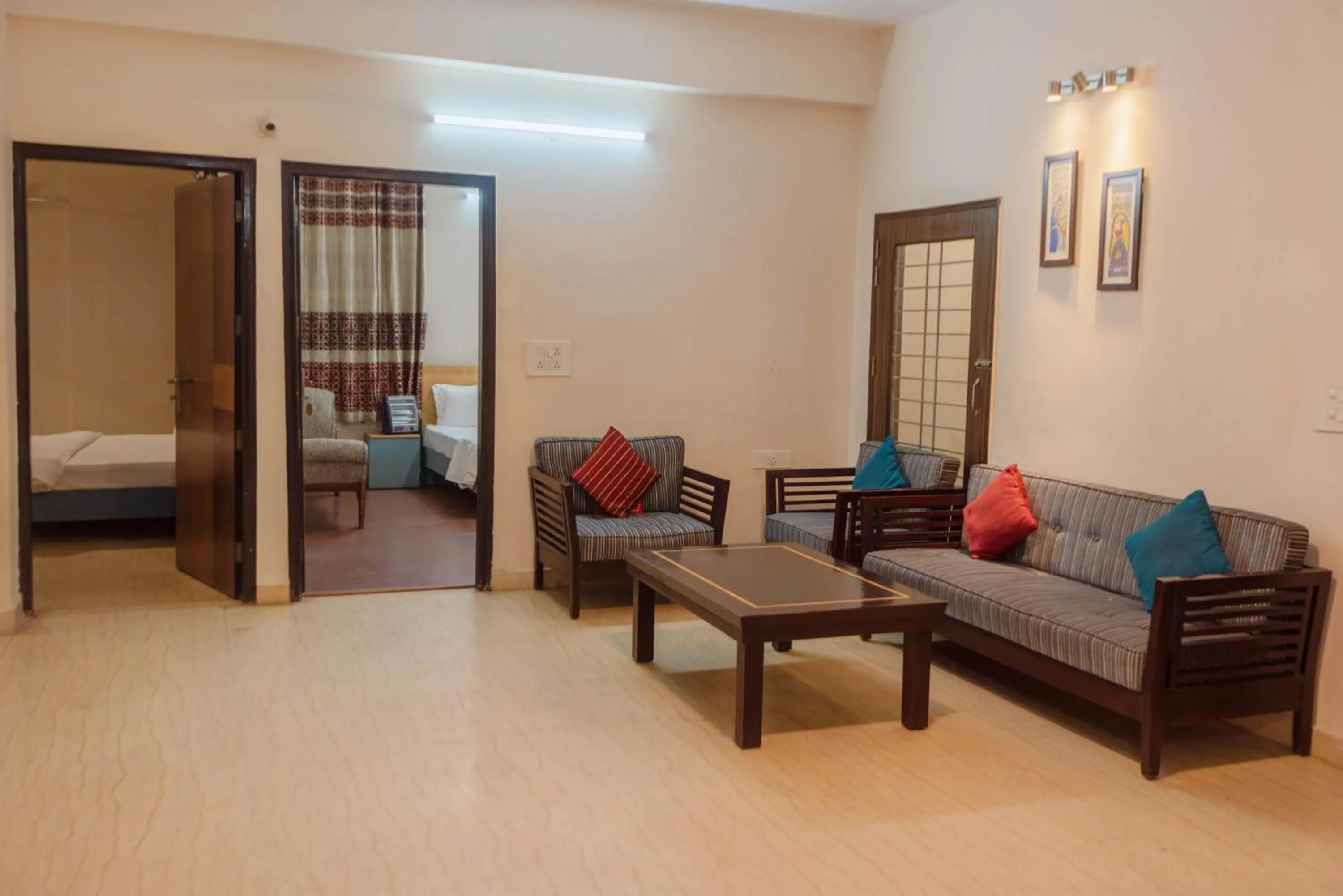 Living room, Bed in NICE Stay & Care