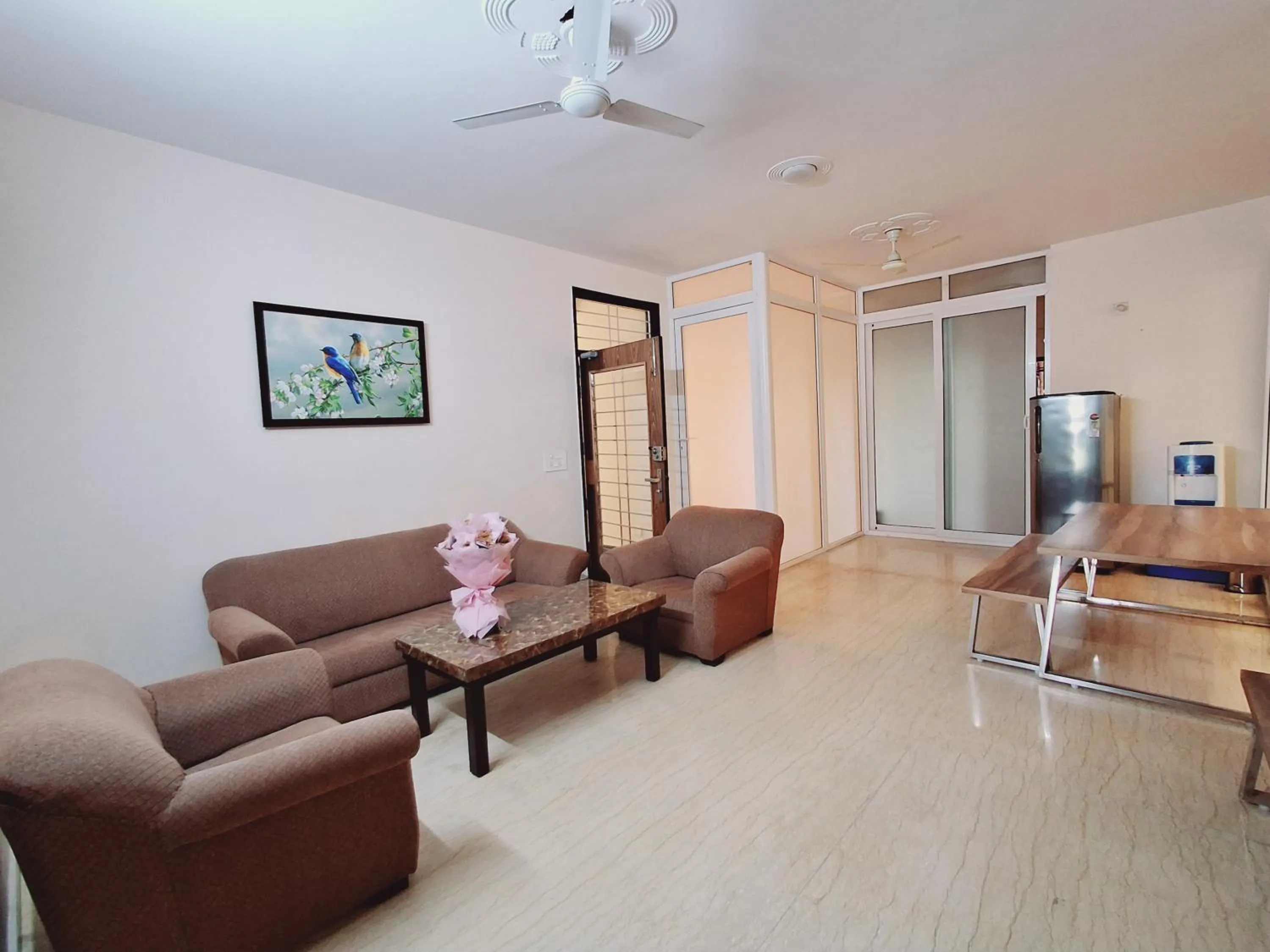 Living room in NICE Stay & Care