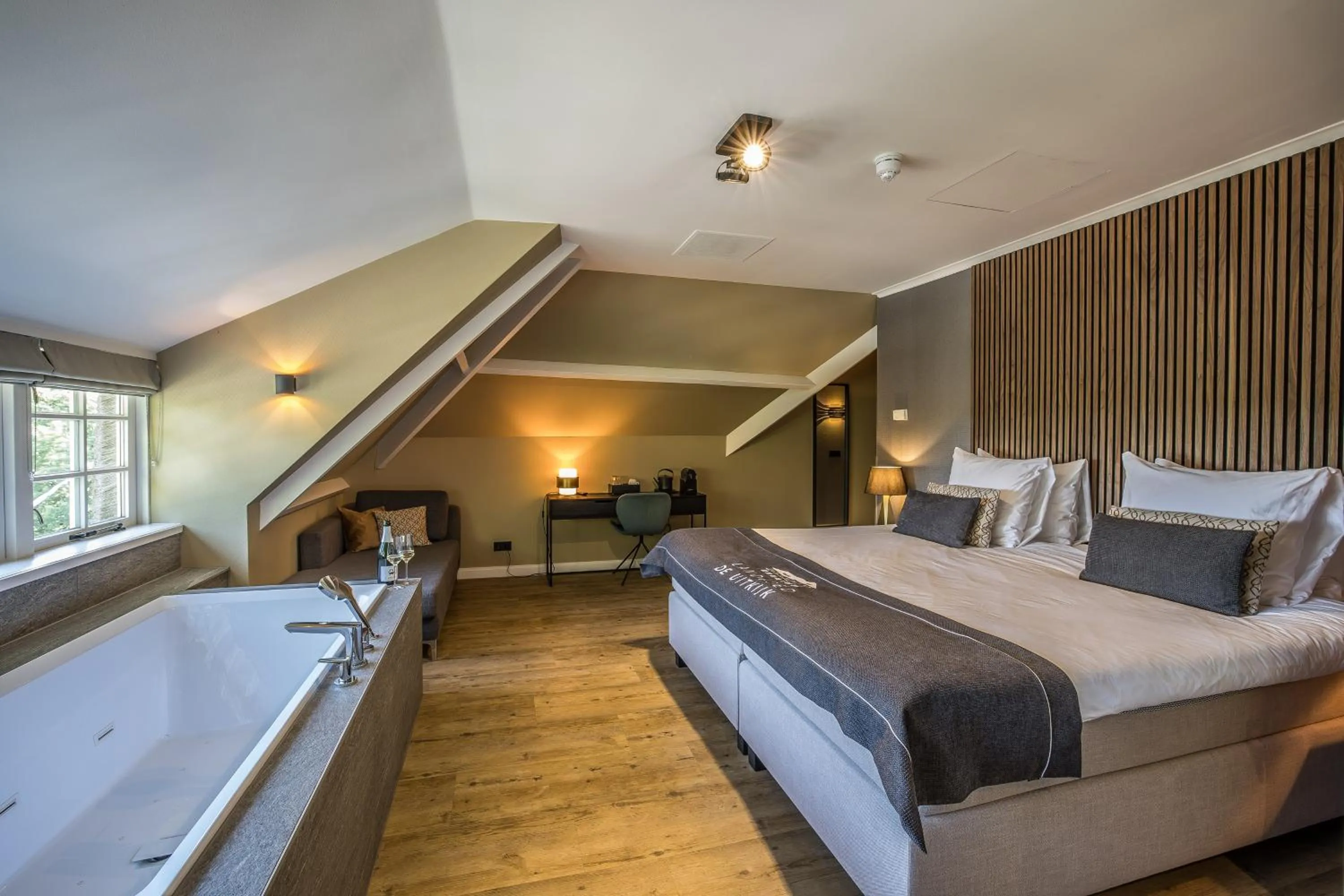 Bed in Landgoed De Uitkijk Hellendoorn