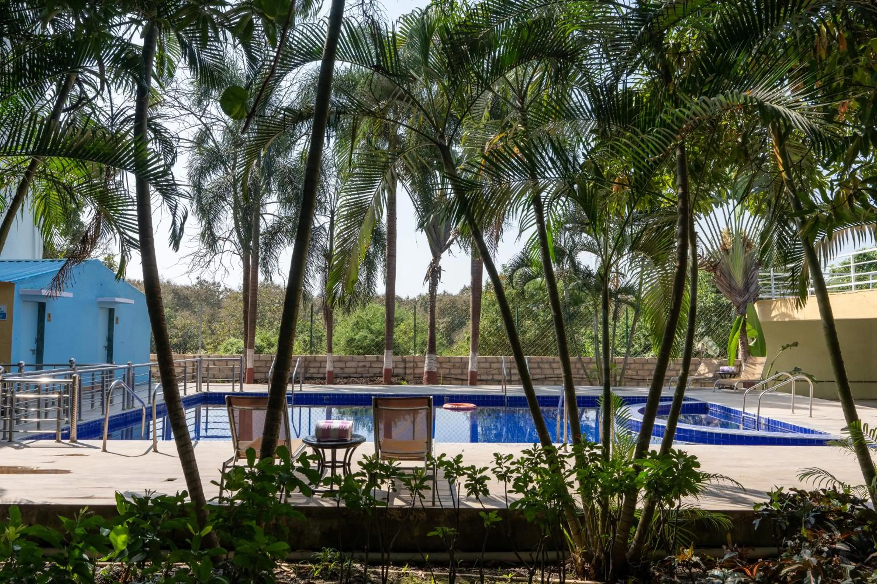 Swimming pool in Saavaj Resort, Sasan Gir - Where Wilderness Meets Luxury