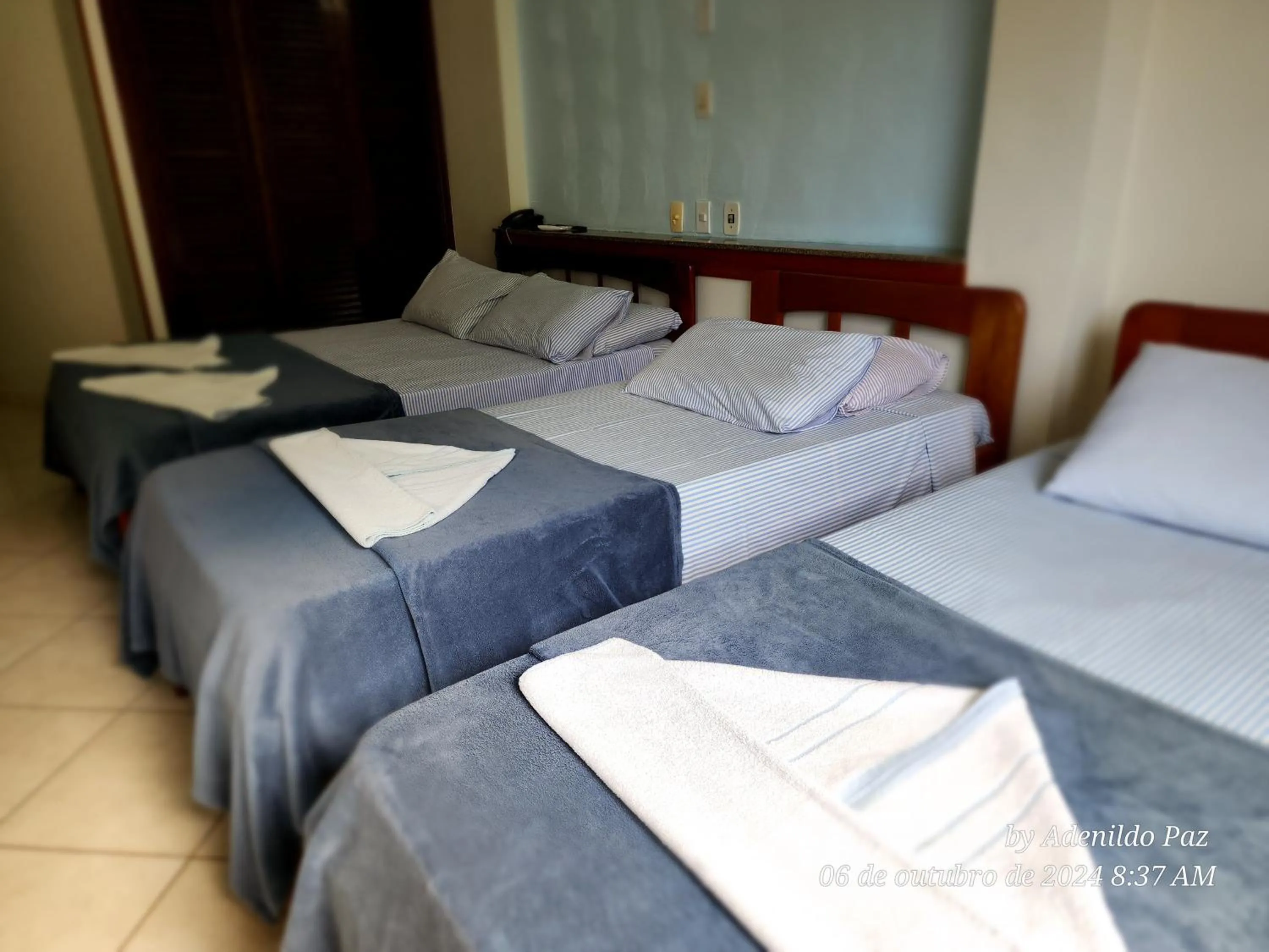 Bed in Hotel São Charbel