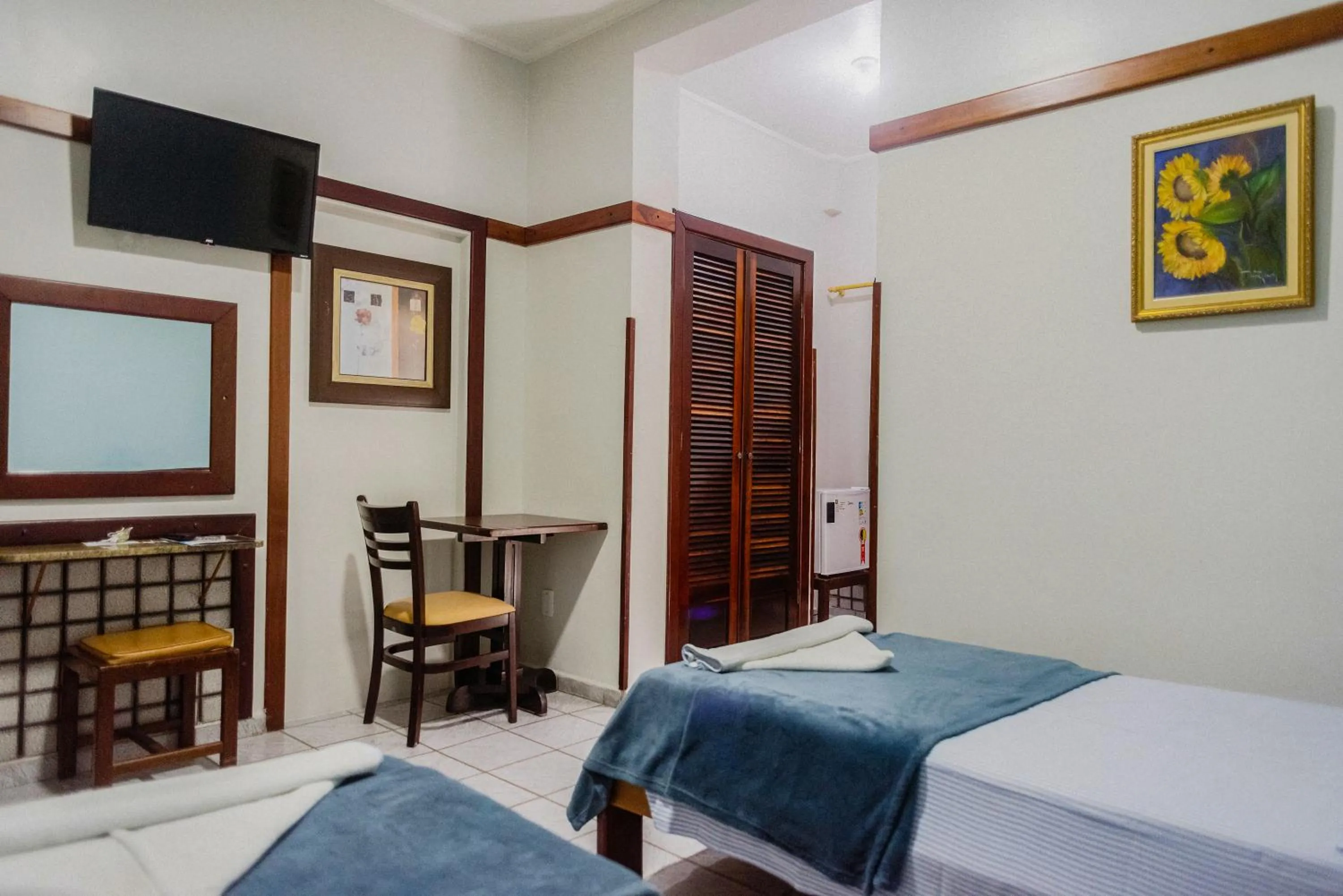 Bed in Hotel São Charbel