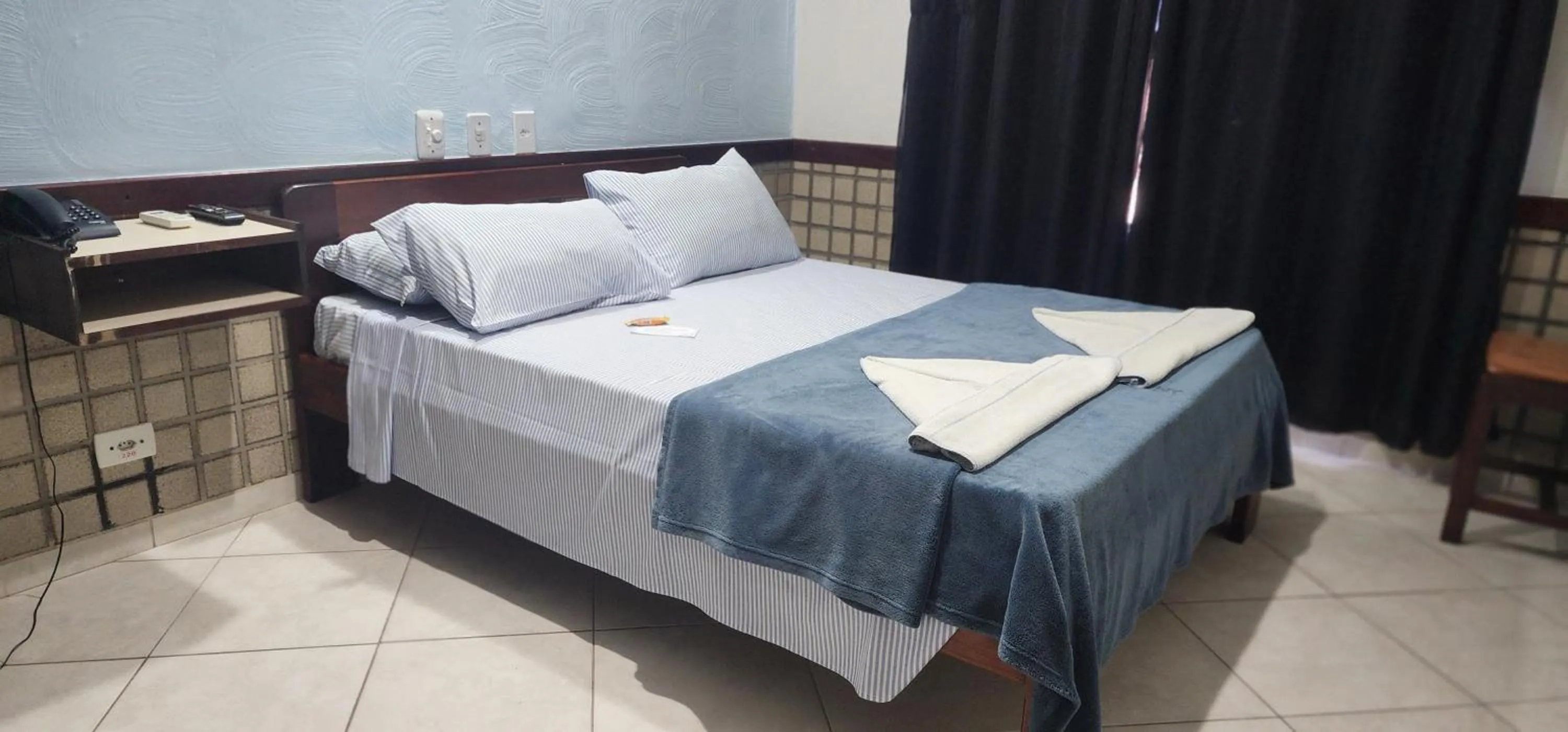 Bed in Hotel São Charbel