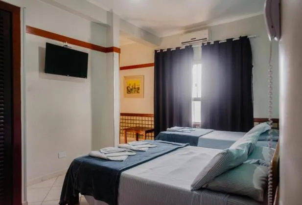 Bed in Hotel São Charbel