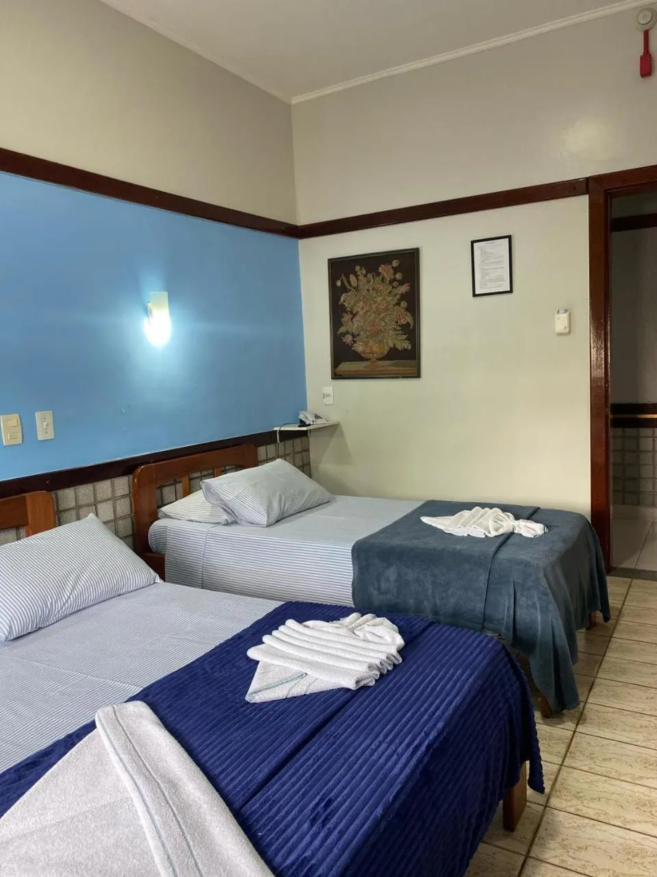 Bed in Hotel São Charbel