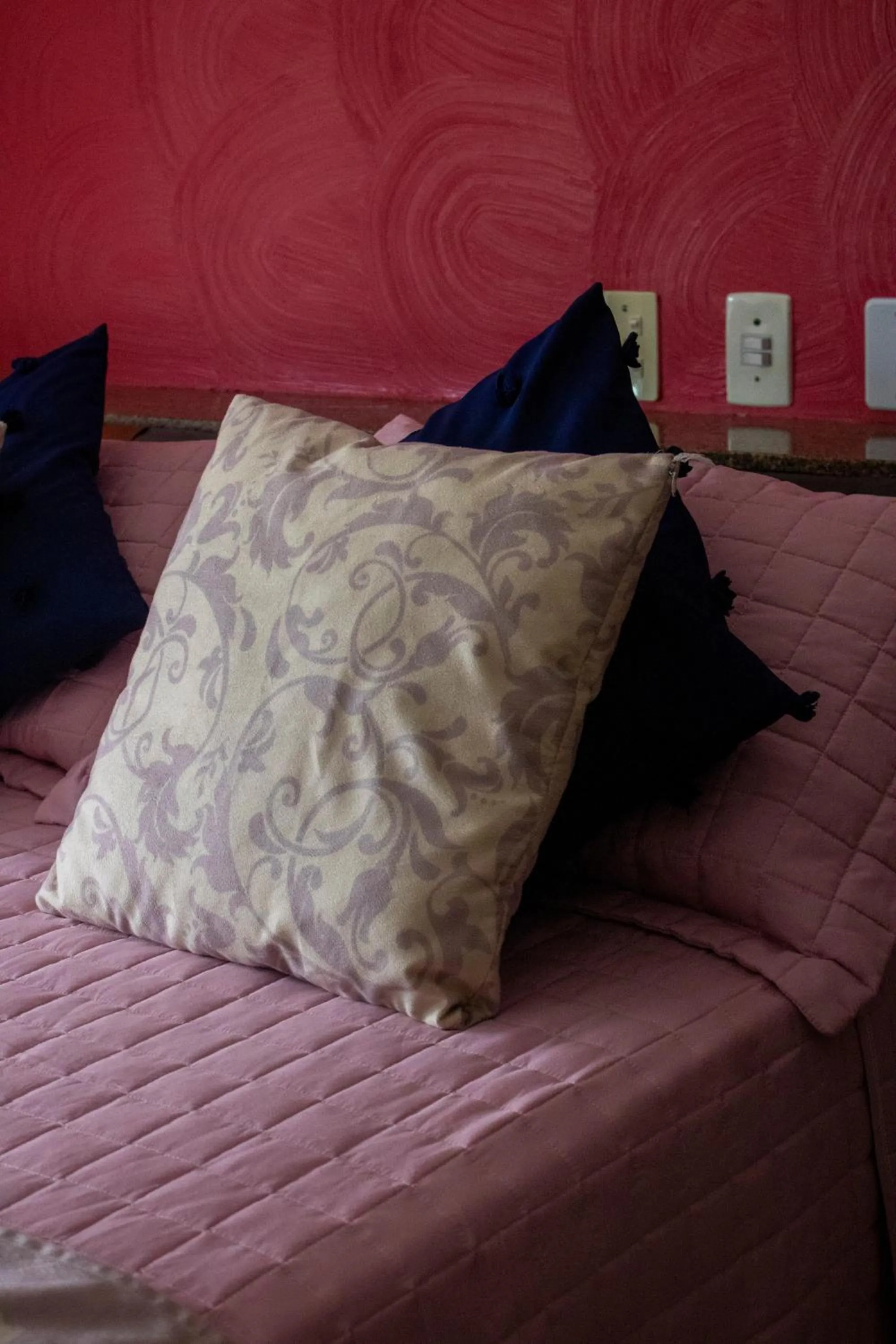 Bed in Hotel São Charbel