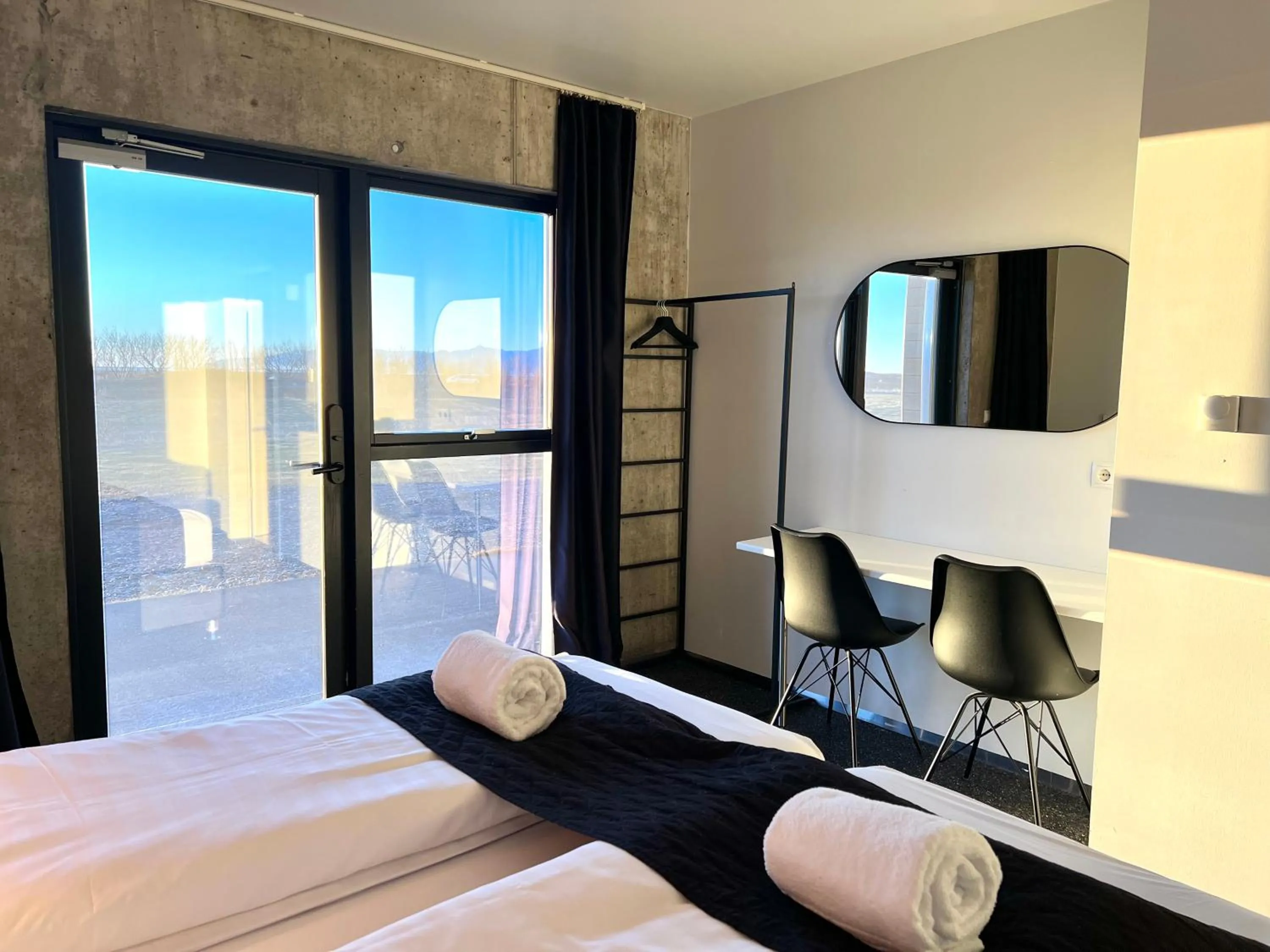 Bed in Seljavellir Guesthouse